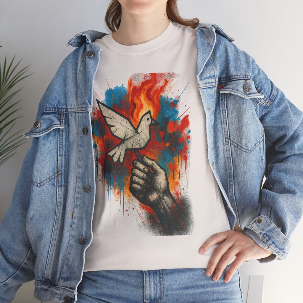 Unisex Heavy Cotton Tee- Raise Your Hand-Burn