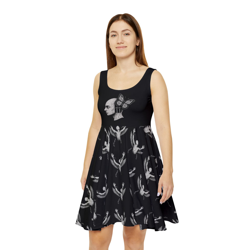 Women's Skater Dress (AOP) break free