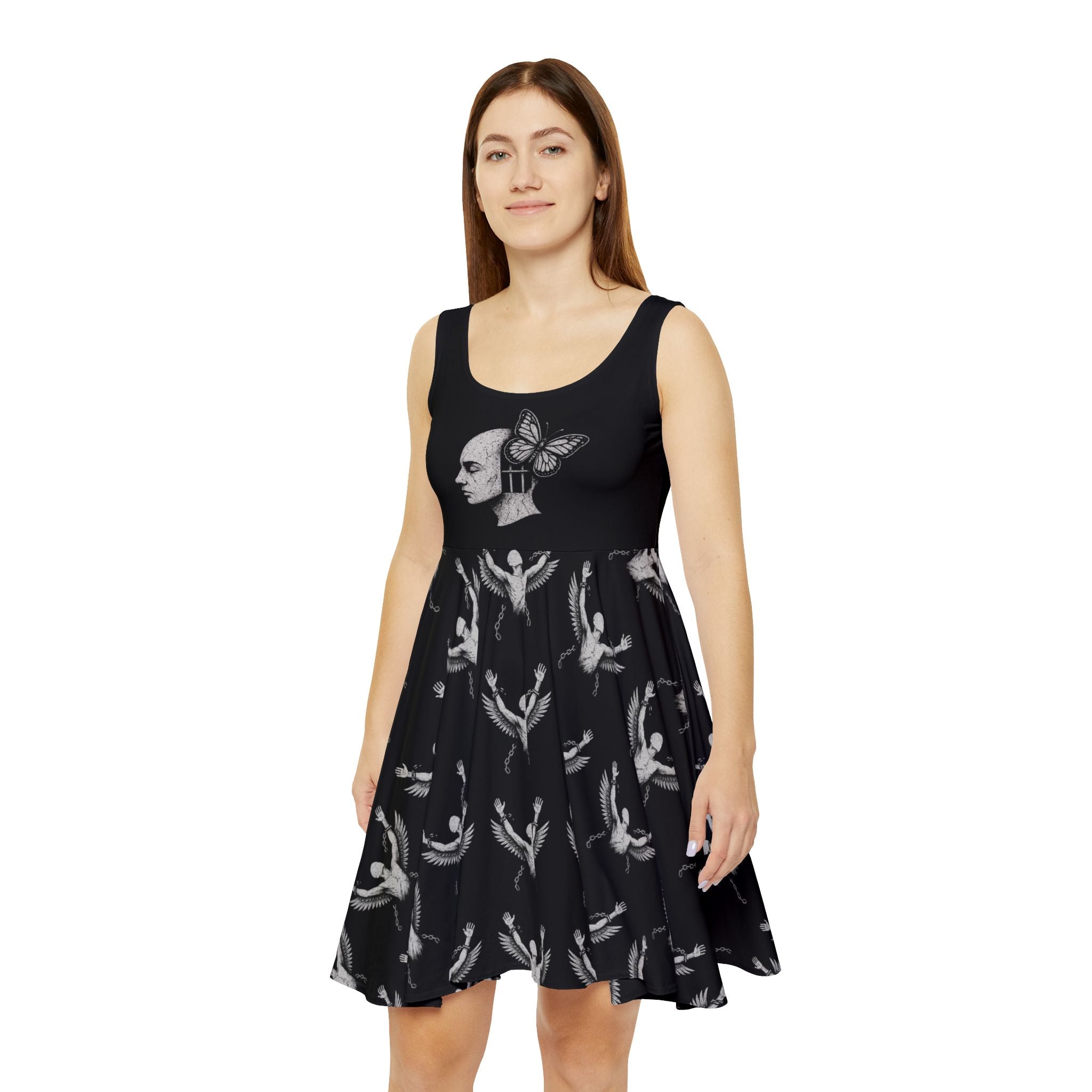 Women's Skater Dress (AOP) break free