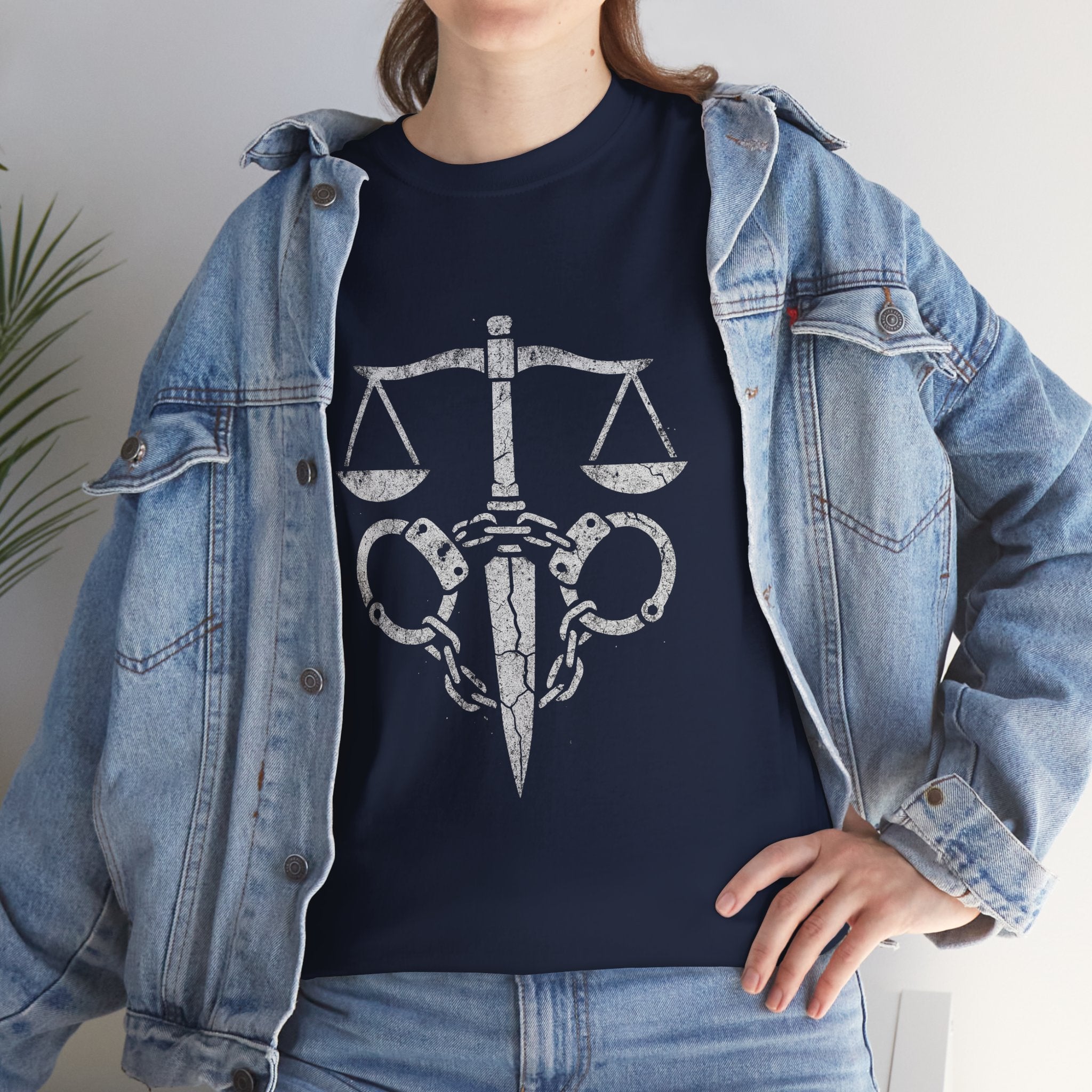 Justice Scales Graphic Tee for Advocates & Activists