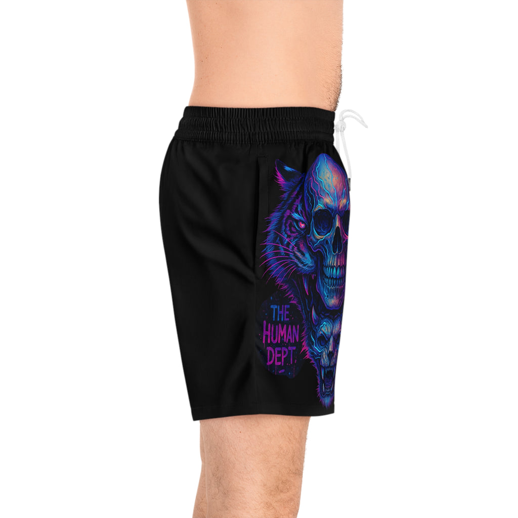 Men's Mid-Length Rebel Swim Shorts (AOP)