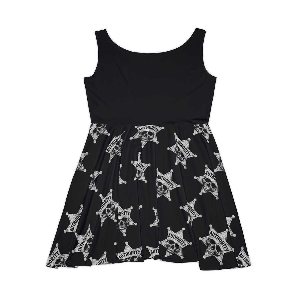 Gothic Skull Authority Women's Skater Dress