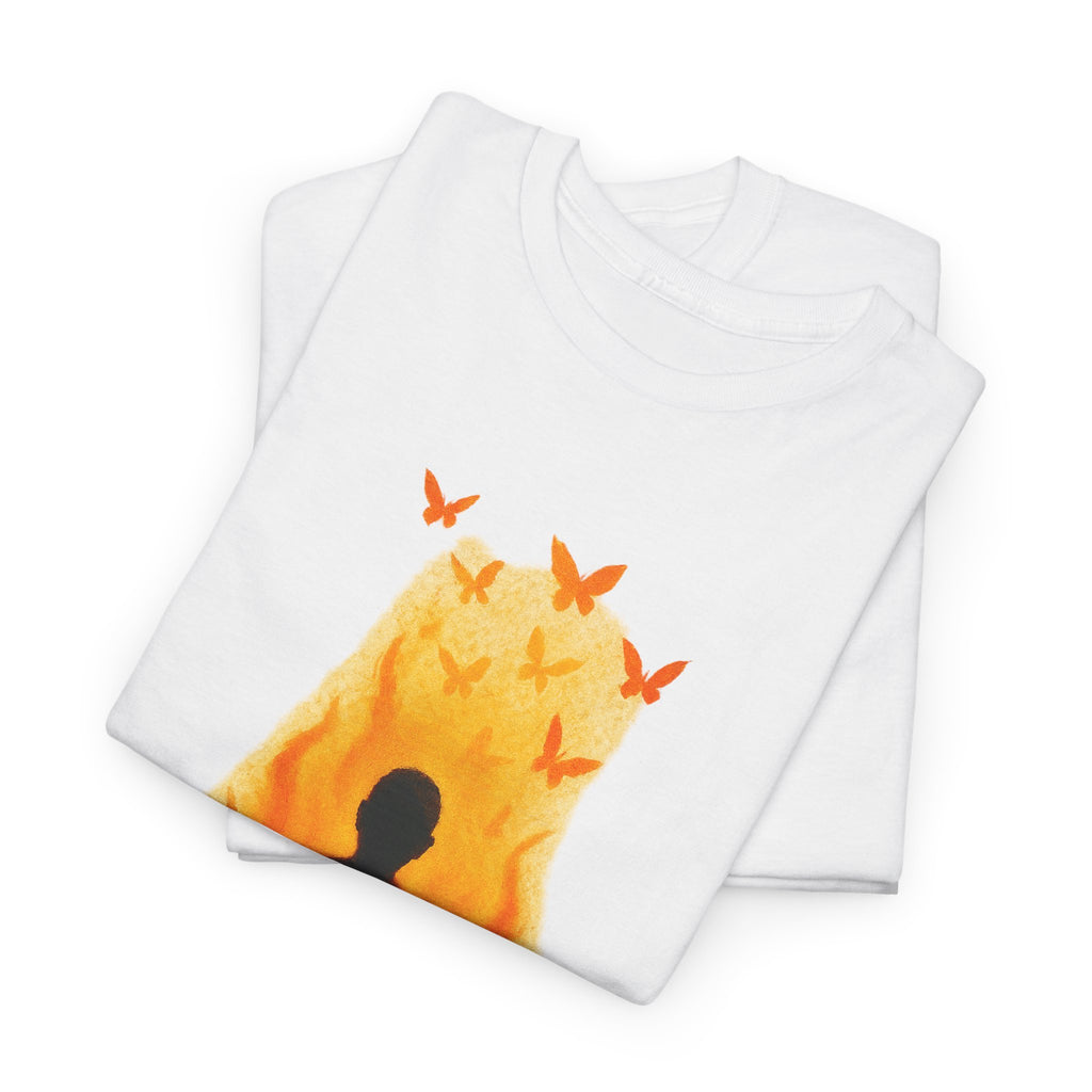 Unisex Heavy Cotton Tee/ Burning Peace