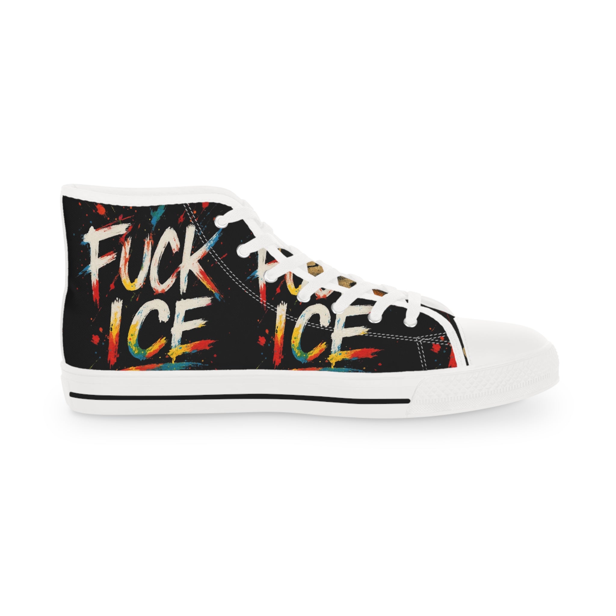 Men's High Top Sneakers F*ck ICE