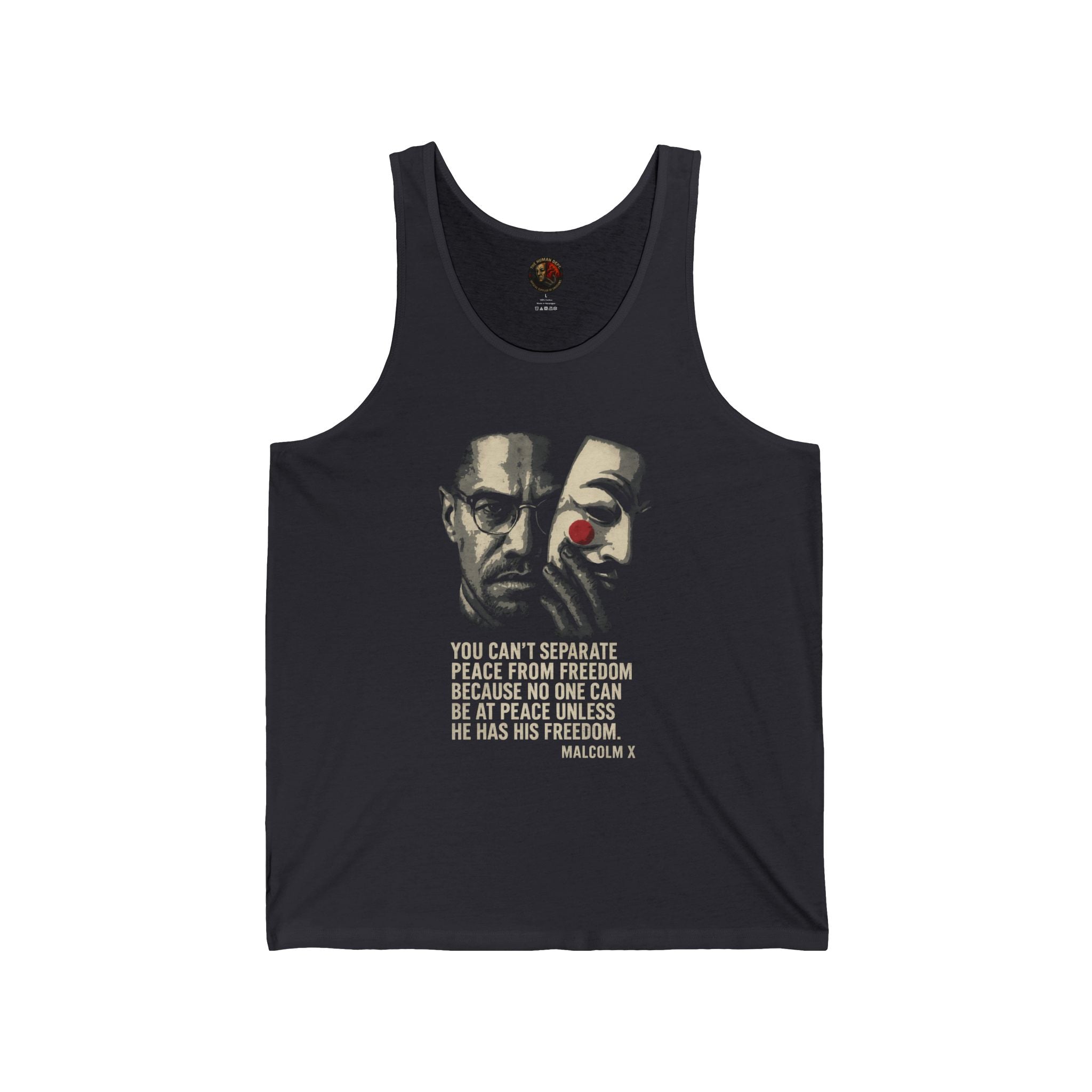 Revolutionary Message Tank Top | Unisex Jersey Tank, Malcolm X Quote, Activist Apparel, Freedom Inspired Wear, Black History Month, [...]