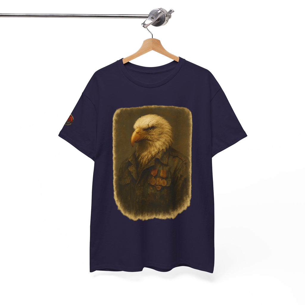 Eagle Graphic Tee, Unisex Heavy Cotton T-Shirt, Nature Lover Gift, Casual Wear, Patriotic Apparel, Unique Eagle Design
