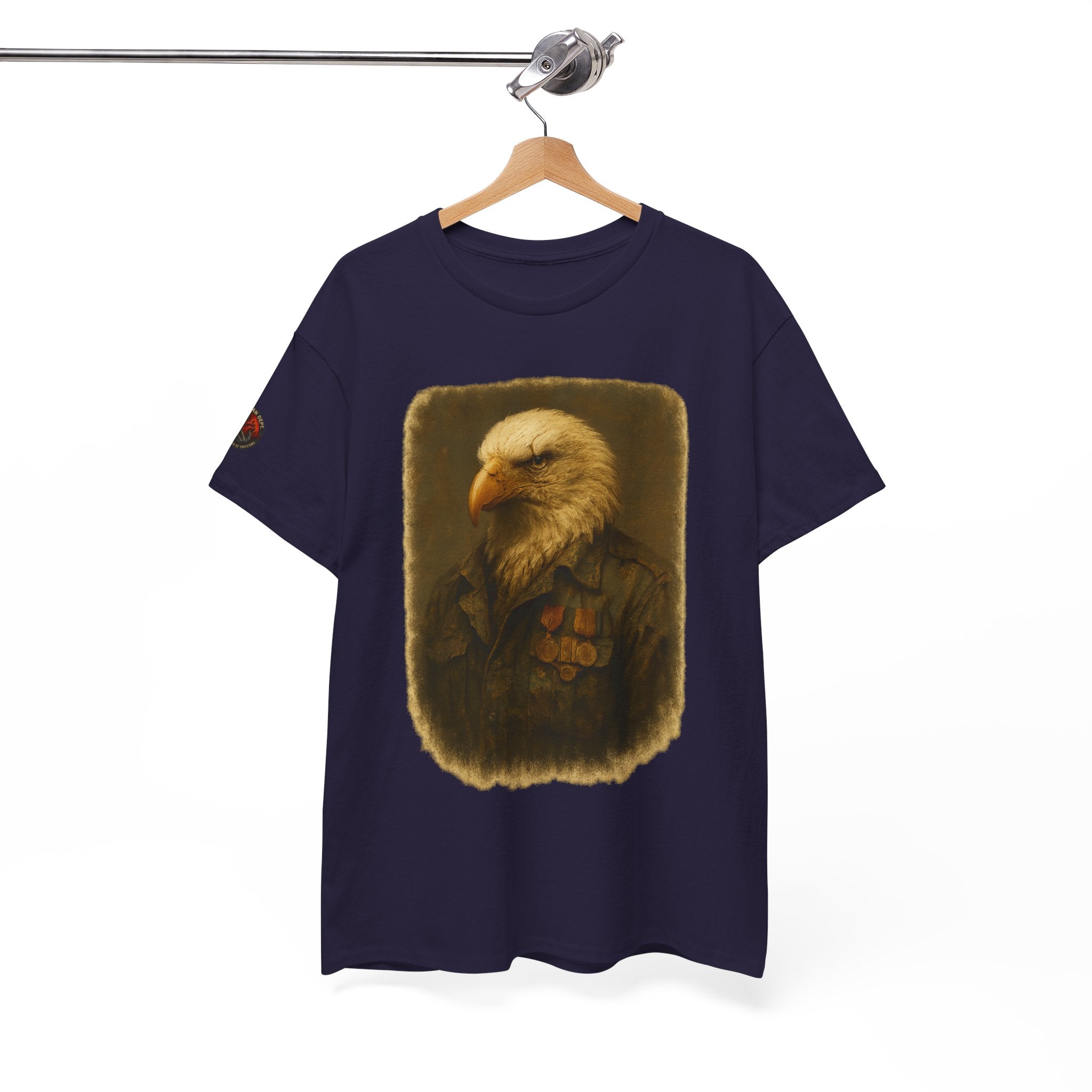 Eagle Graphic Tee, Unisex Heavy Cotton T-Shirt, Nature Lover Gift, Casual Wear, Patriotic Apparel, Unique Eagle Design