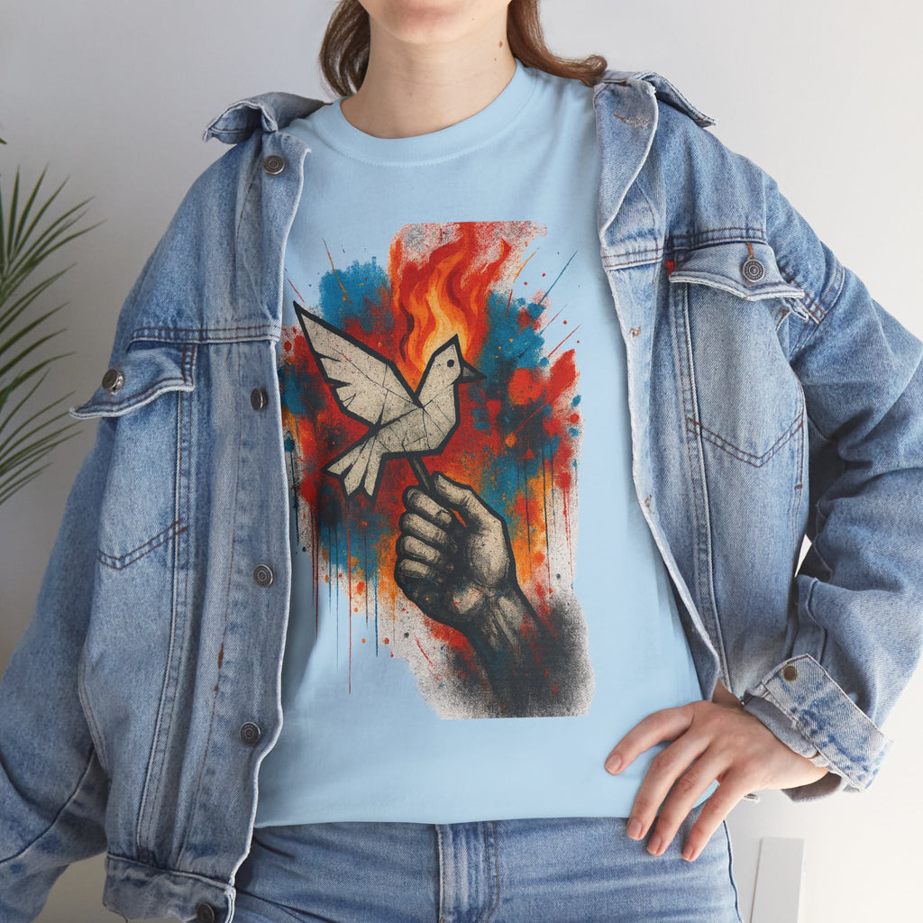 Unisex Heavy Cotton Tee- Raise Your Hand-Burn