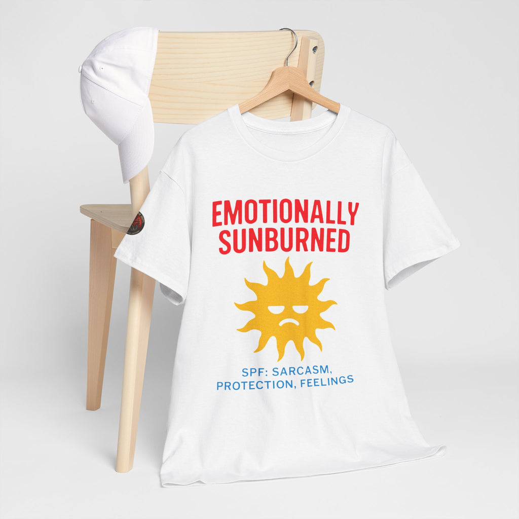 Unisex Heavy Cotton Tee/ Emotionally Sunburned