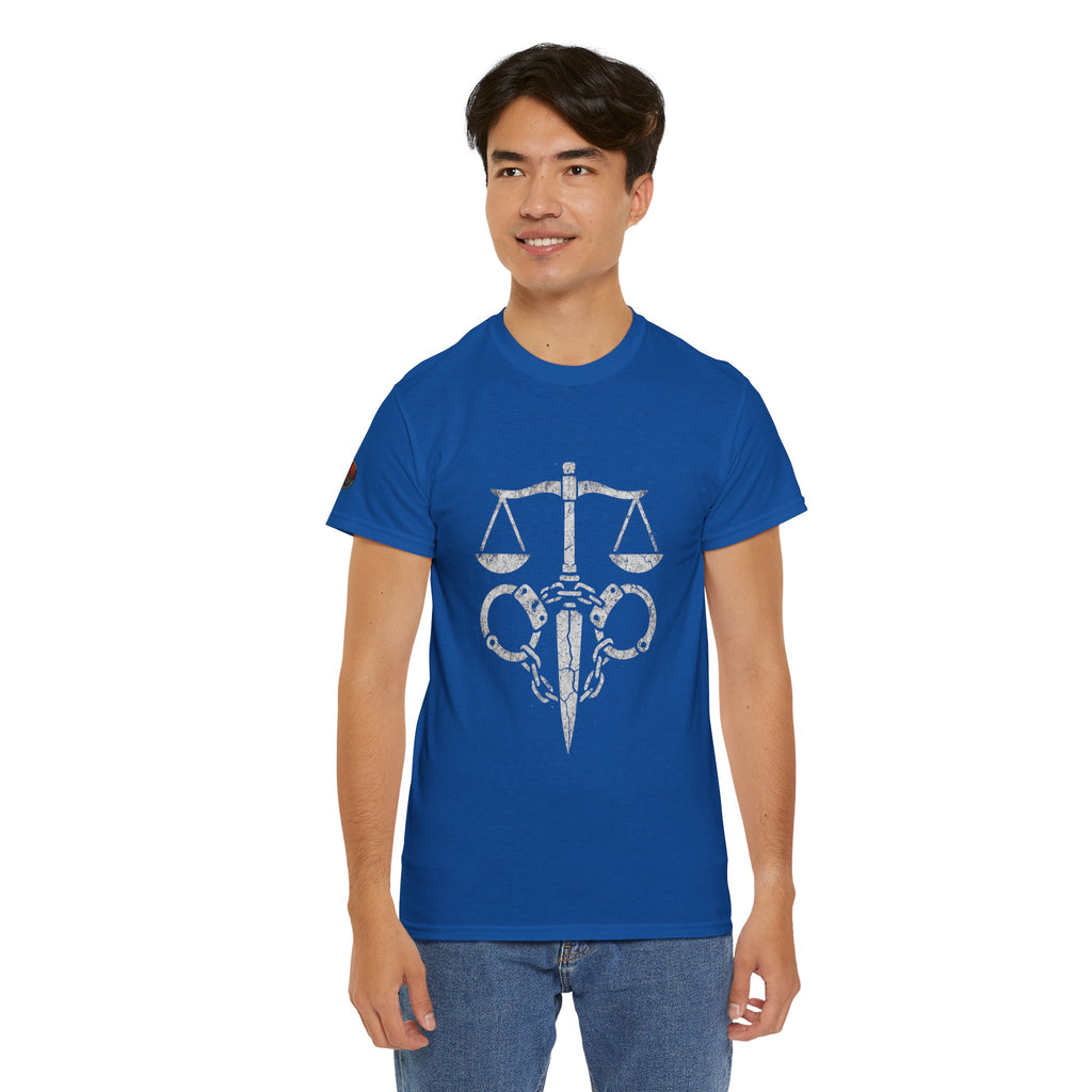 Justice Scales Graphic Tee for Advocates & Activists