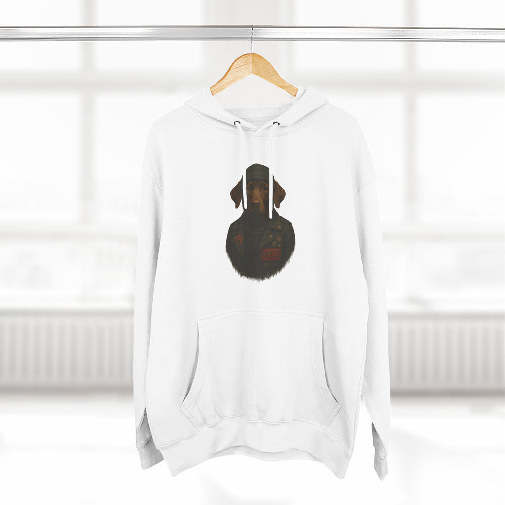 Three-Panel Fleece Hoodie