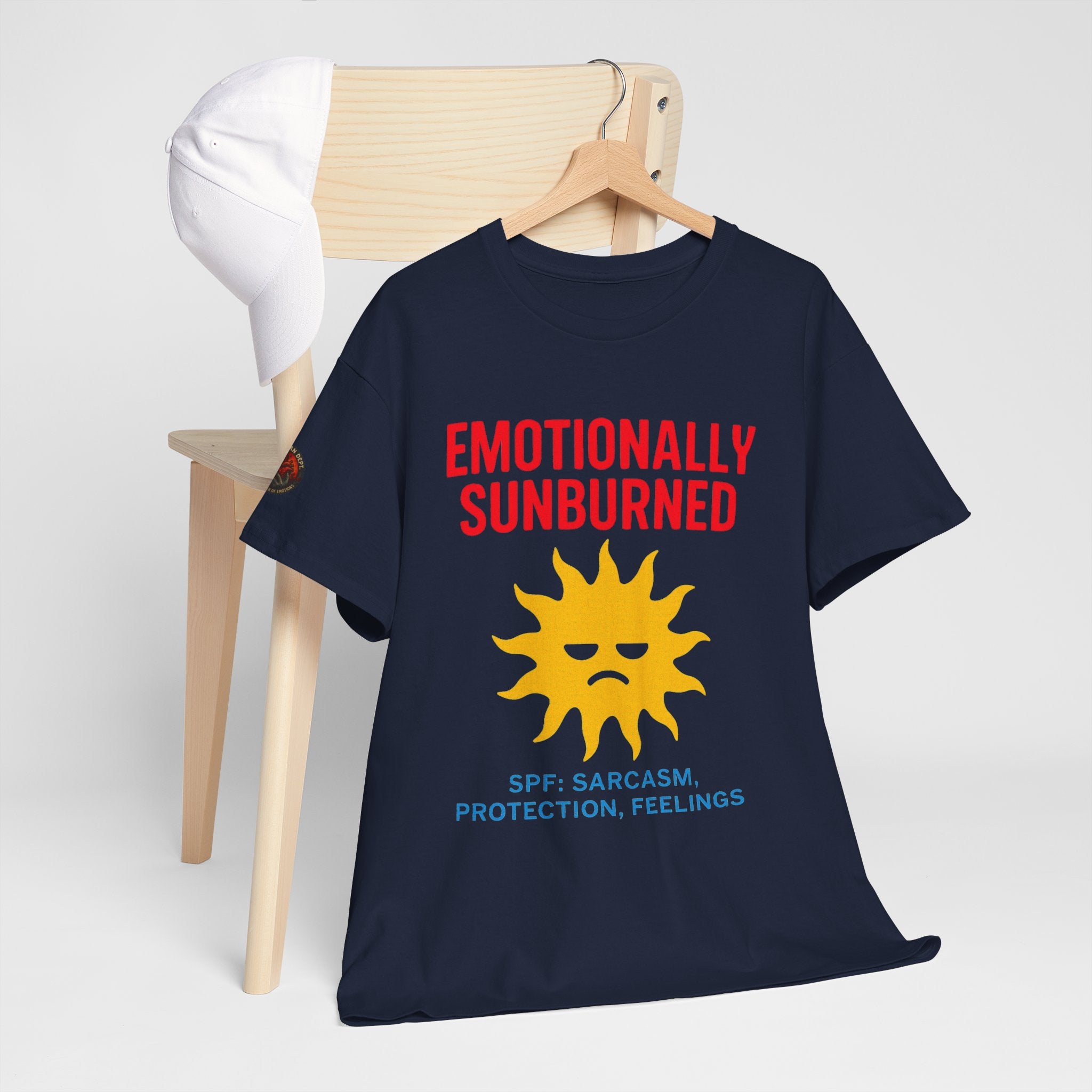 Unisex Heavy Cotton Tee/ Emotionally Sunburned