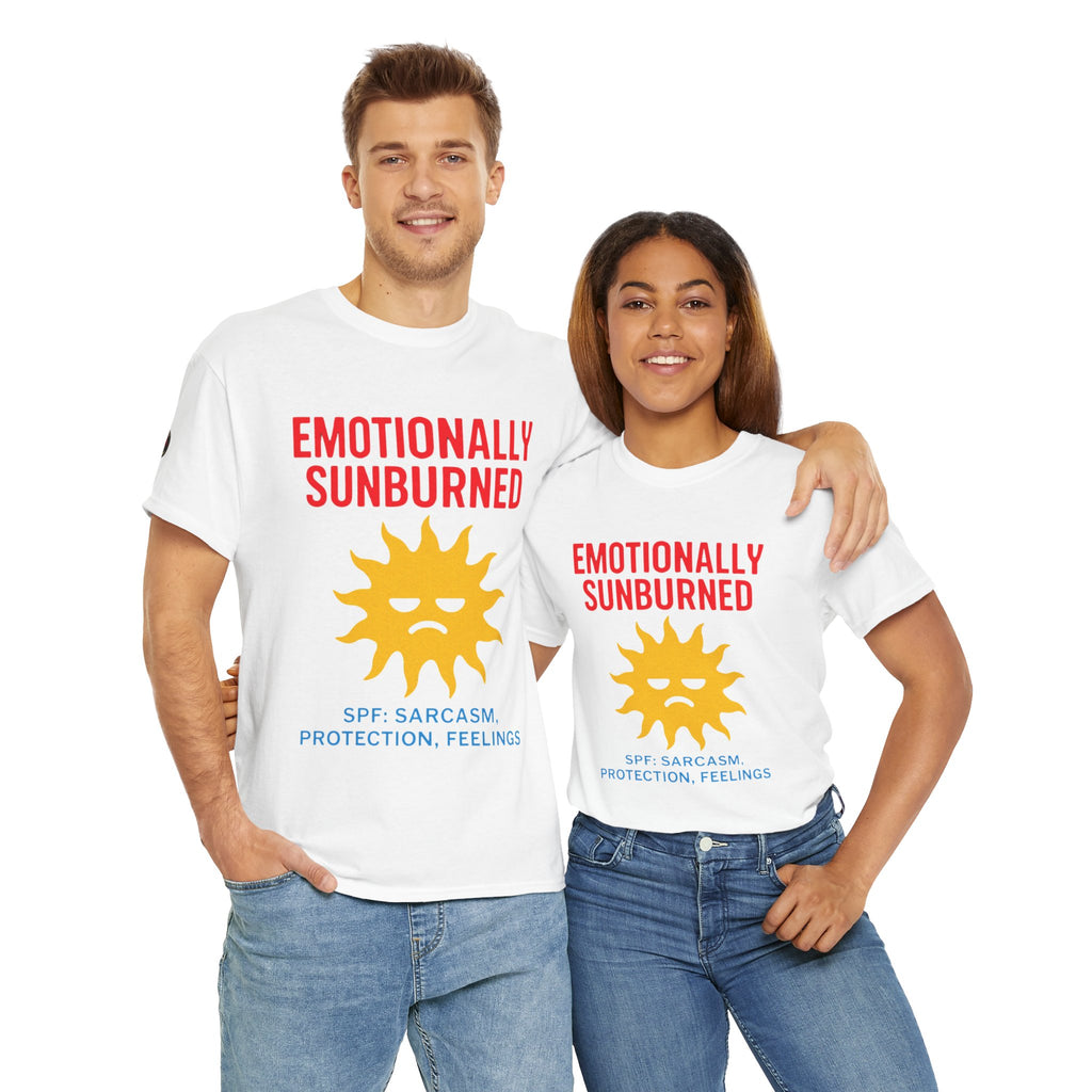 Unisex Heavy Cotton Tee/ Emotionally Sunburned