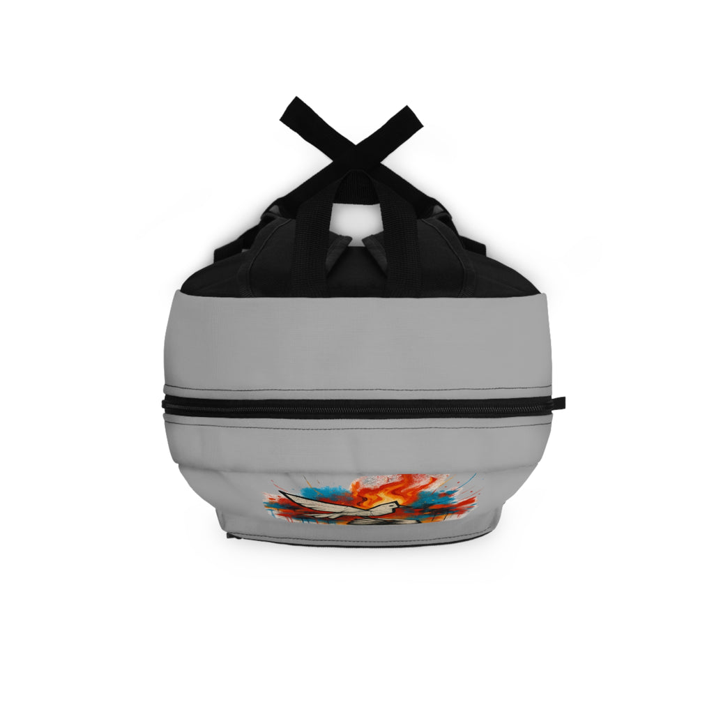 Artistic Statement Backpack, Trendy School Bag, Creative Rucksack, Unique Canvas Backpack, Design Backpack, Gift for Students