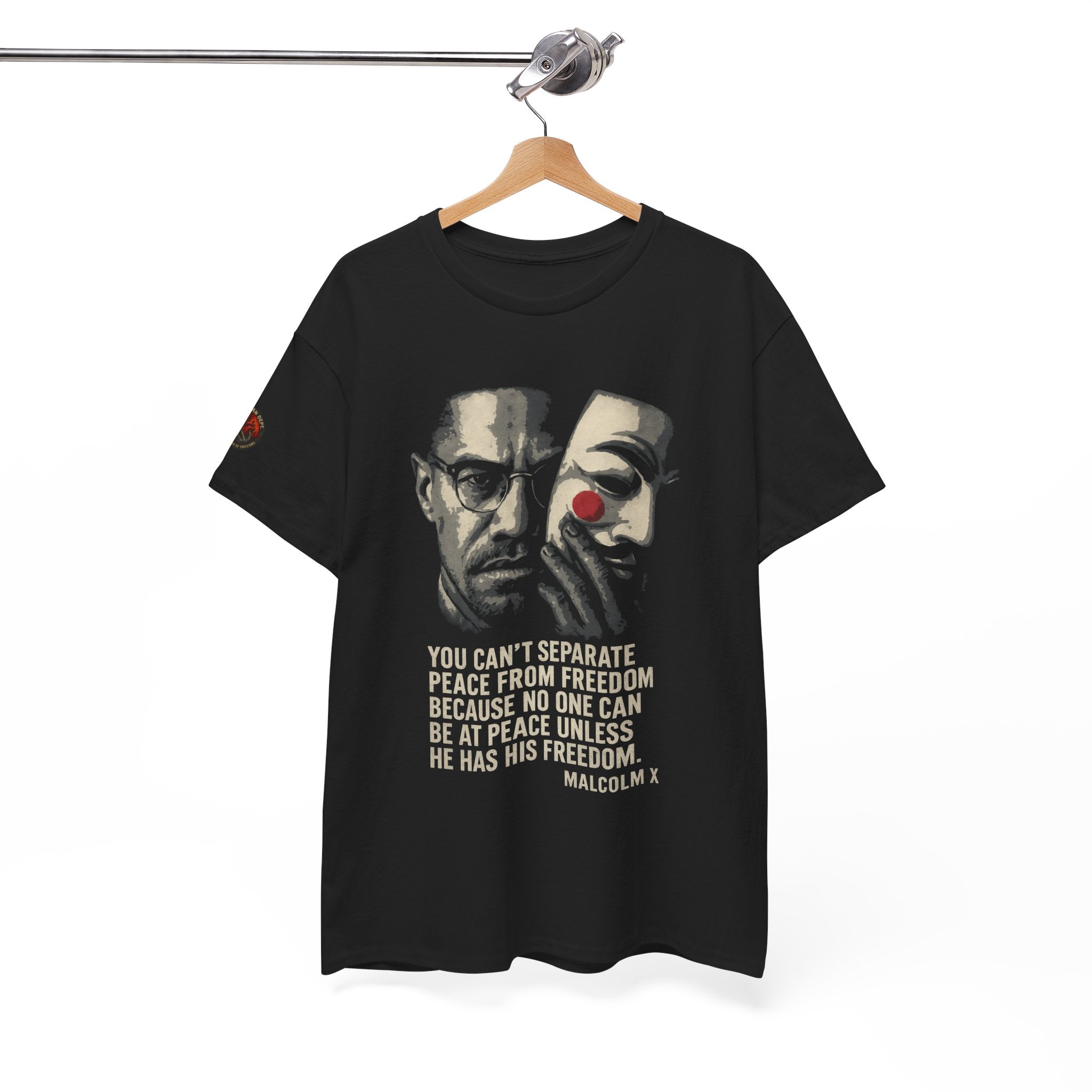 Graphic Tee with Malcom X Quote - Unisex