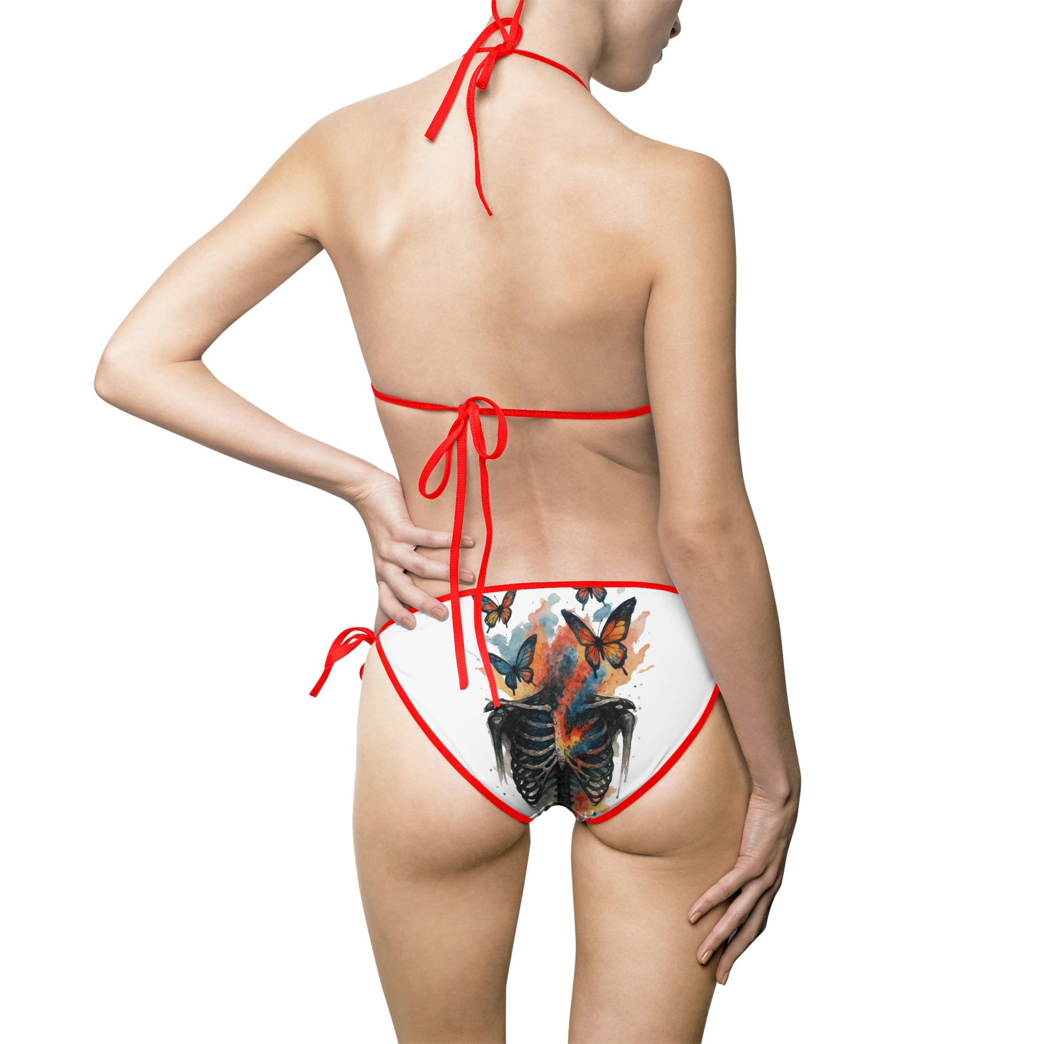 Vibrant Women's Bikini Swimsuit, Colorful Swimwear, Beachwear, Summer Vacation, Pool Party, Trendy Swim Set