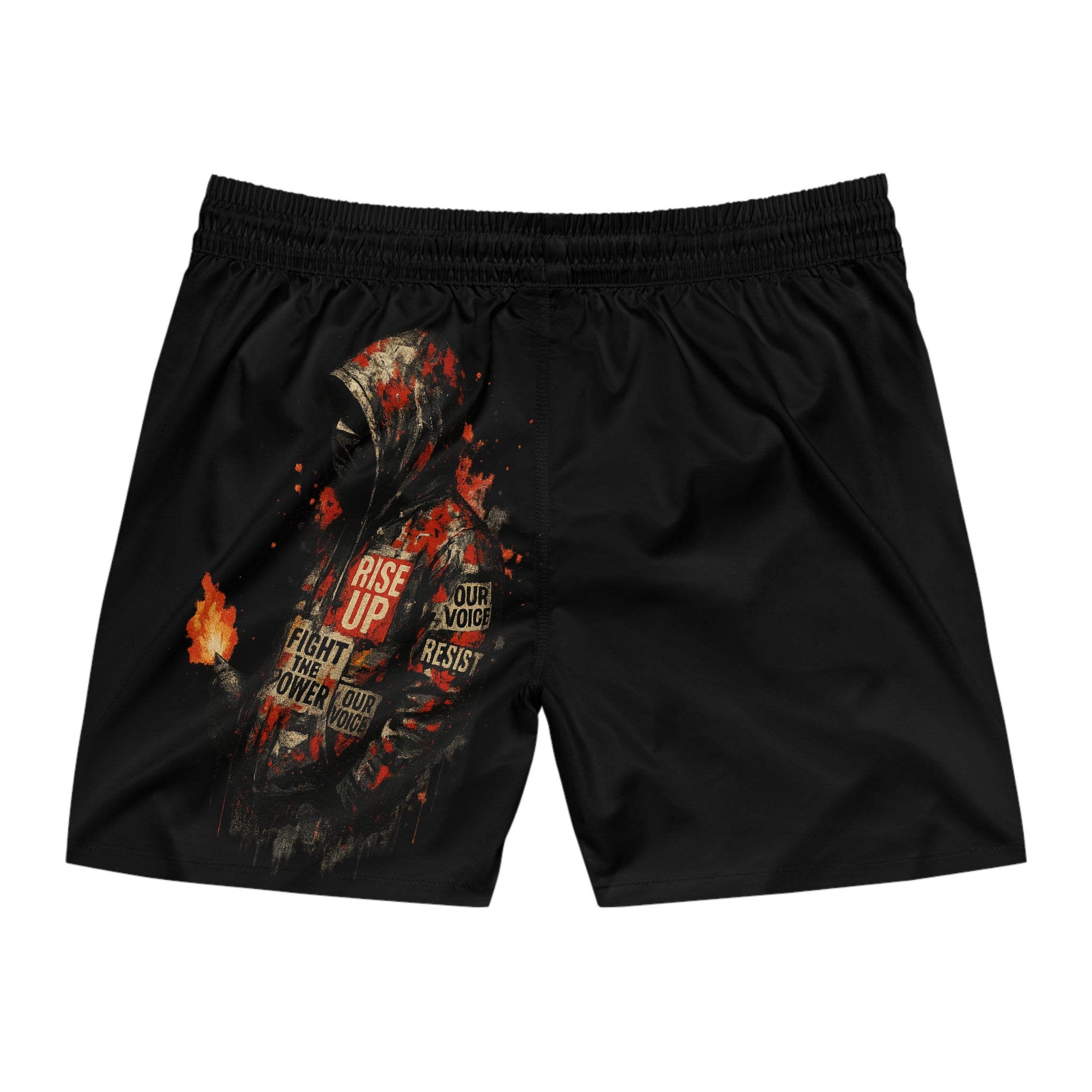 Men's Mid-Length Rebel Swim Shorts (AOP)