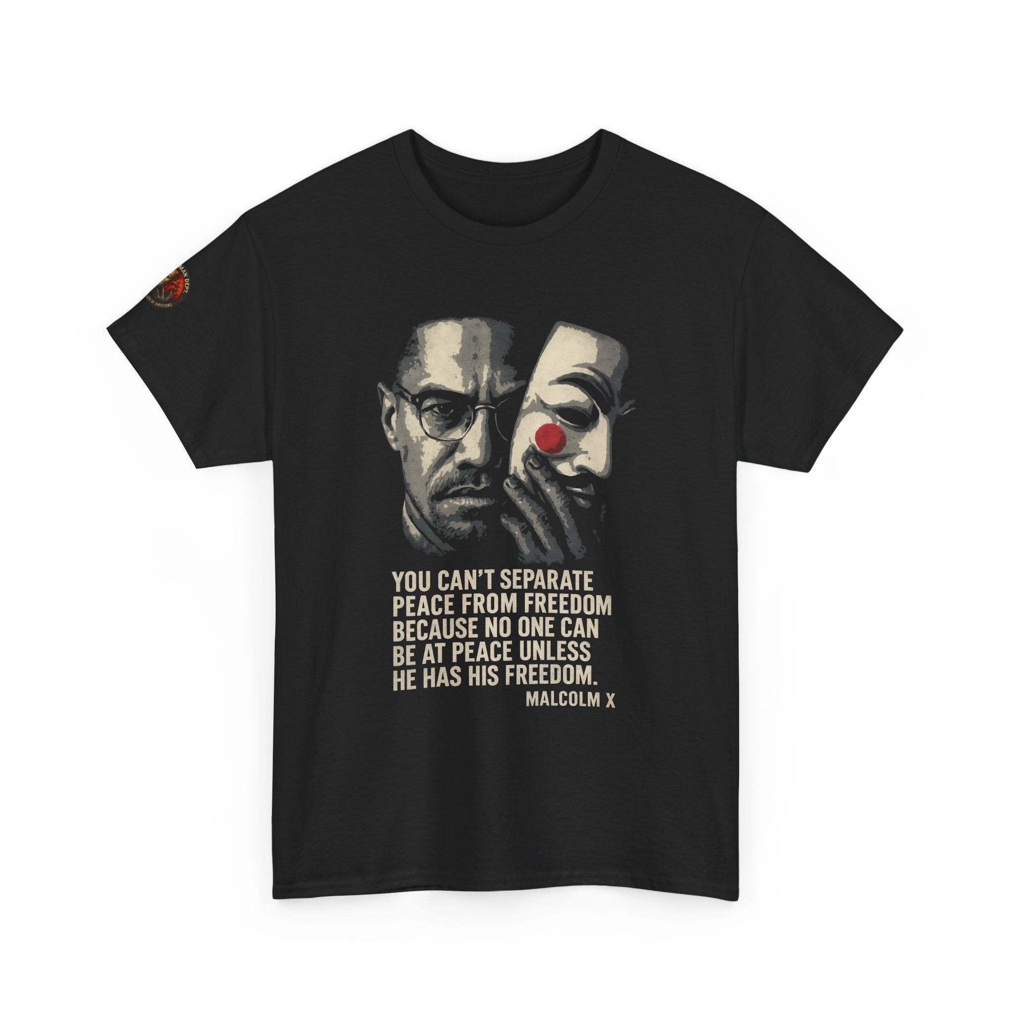 Graphic Tee with Malcom X Quote - Unisex