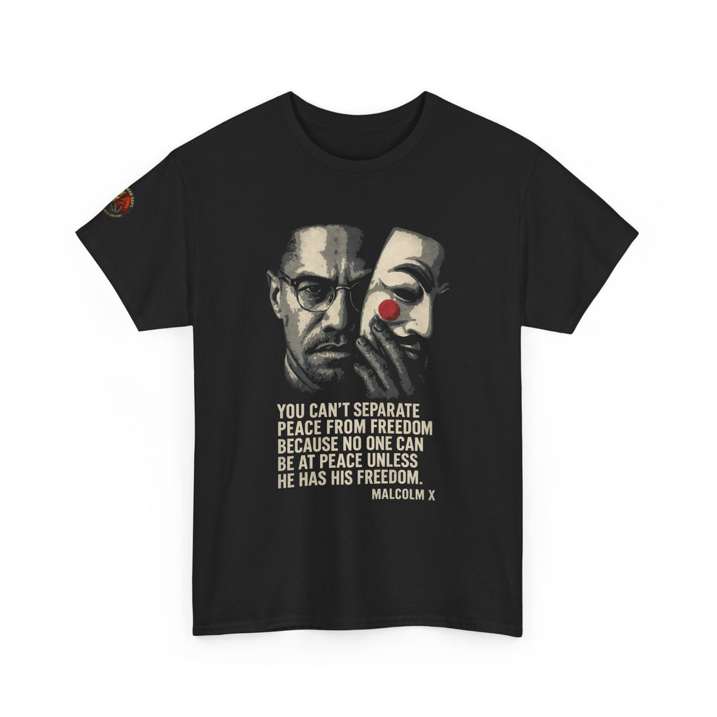 Graphic Tee with Malcom X Quote - Unisex