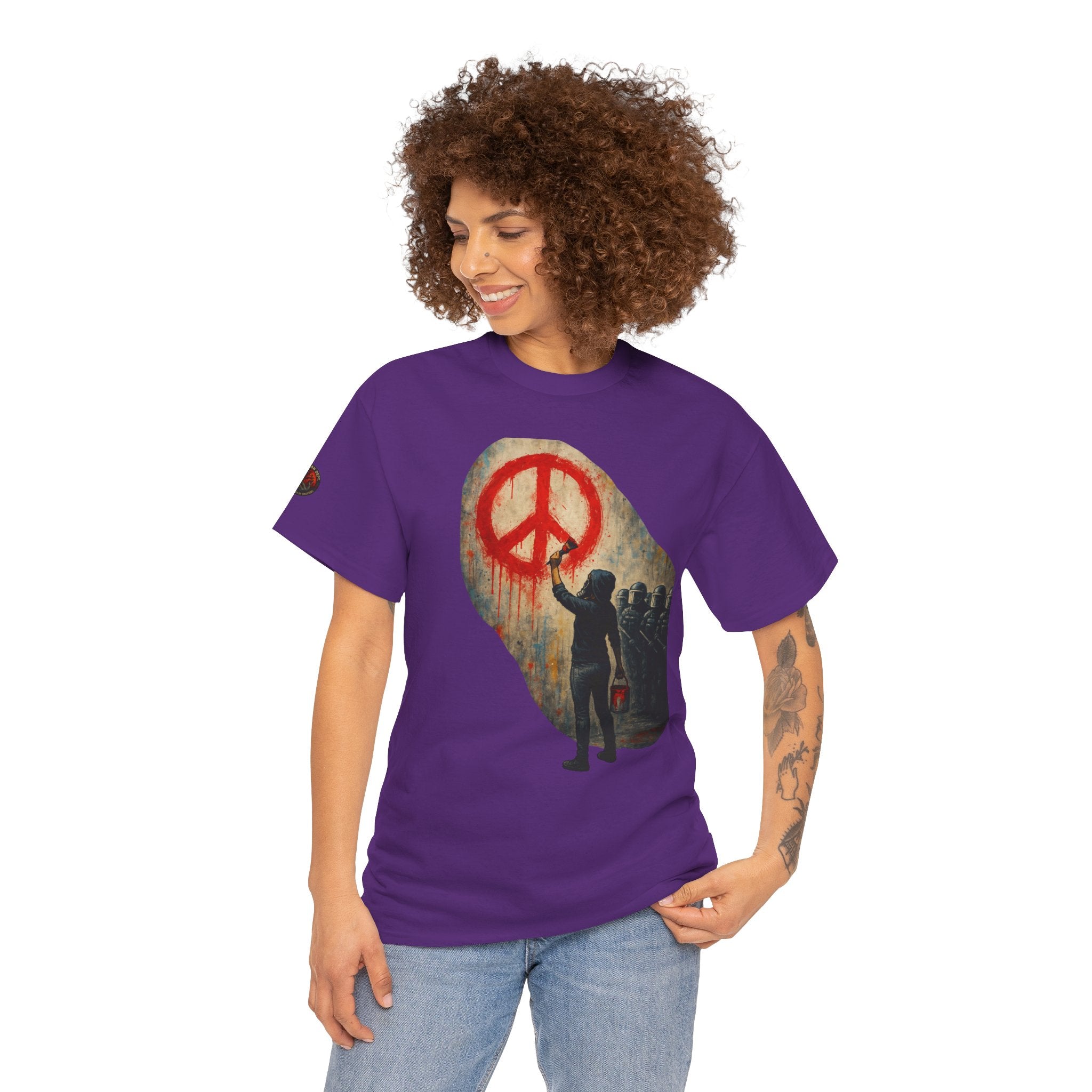 Unisex Heavy Cotton Tee/ Painting a Protest