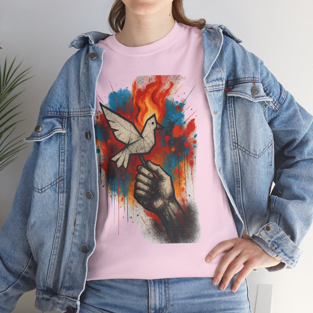 Unisex Heavy Cotton Tee- Raise Your Hand-Burn