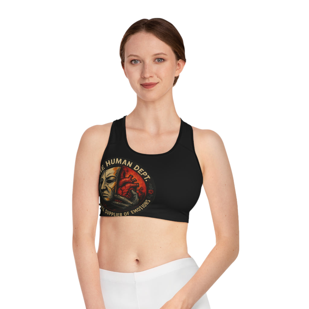 Emotive Sports Bra - Official Supplier of Emotions, Workout Gear, Activewear, Fitness Apparel, Gift for Fitness Lovers, Unique Gym Wear