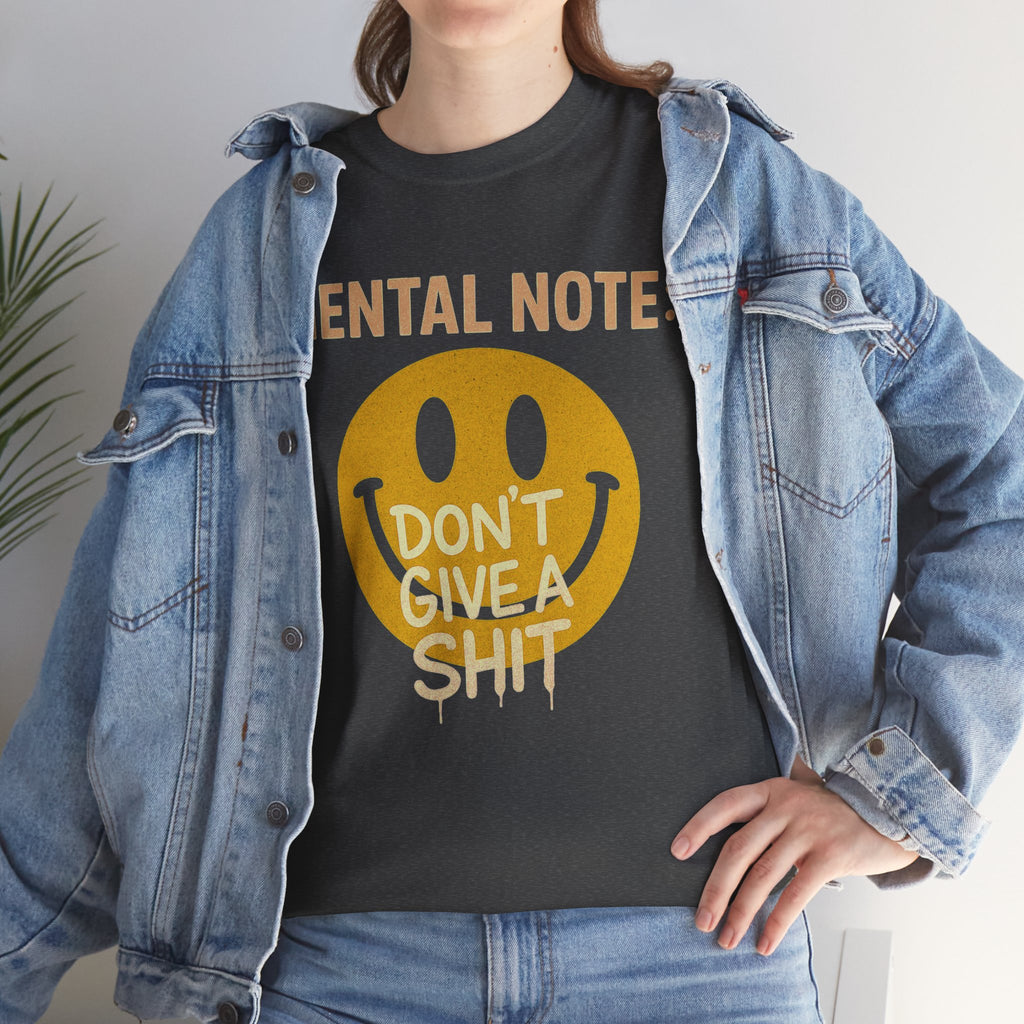 Unisex Heavy Cotton Tee/ Mental Note