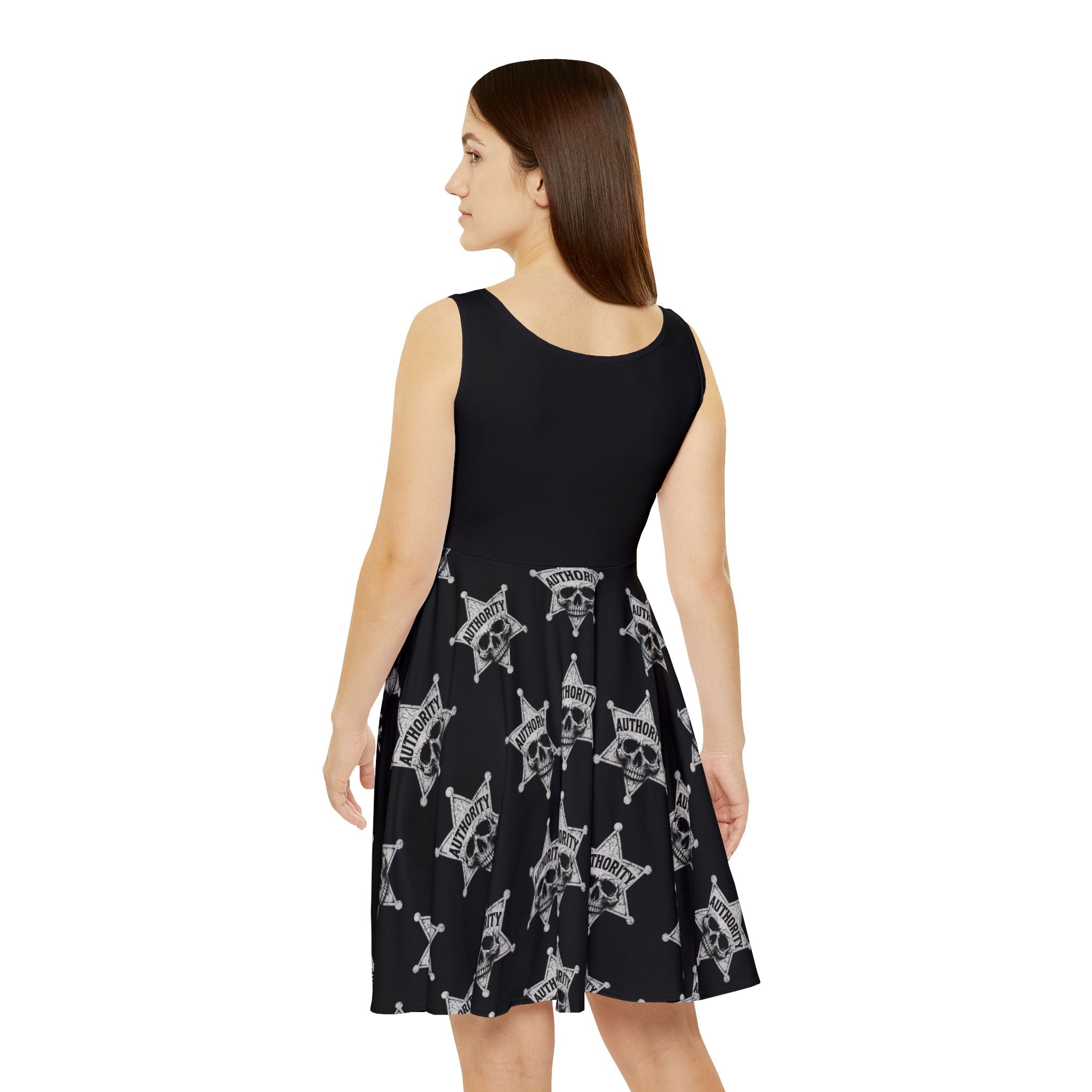 Gothic Skull Authority Women's Skater Dress