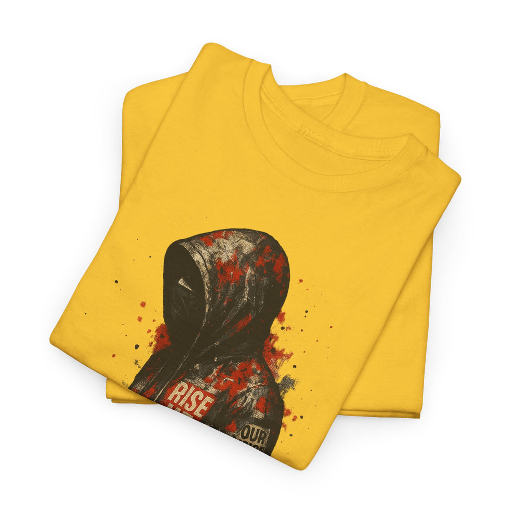 Unisex Graphic Tee, Rise Up Motivational Shirt, Casual Wear, Gift for Inspiration, Streetwear Fashion, Everyday Comfort