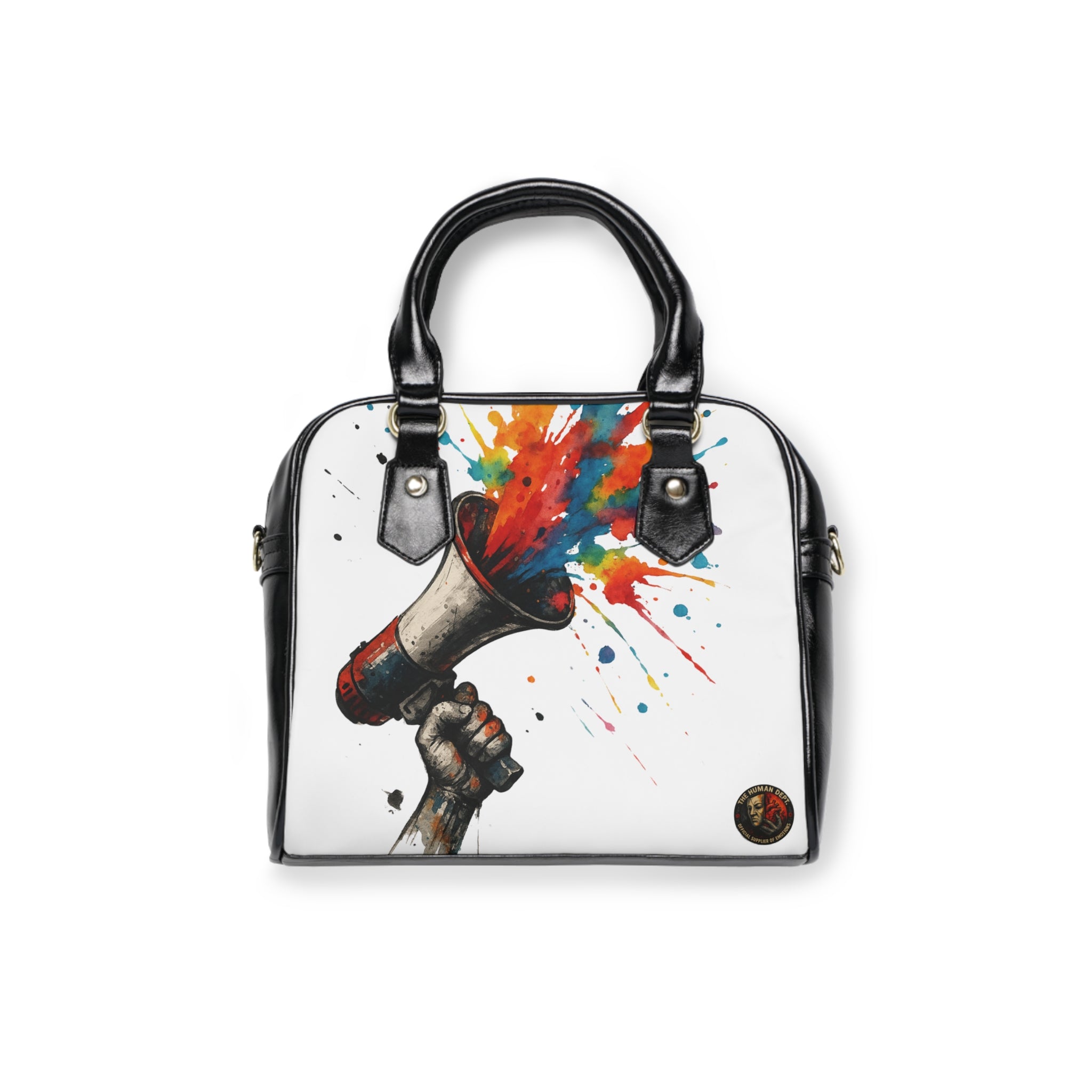 Vibrant Art Tote for Bold Individuals, Floral Shoulder Handbag, Statement Bag, Unique Gift for Art Lovers, Fashion Accessory