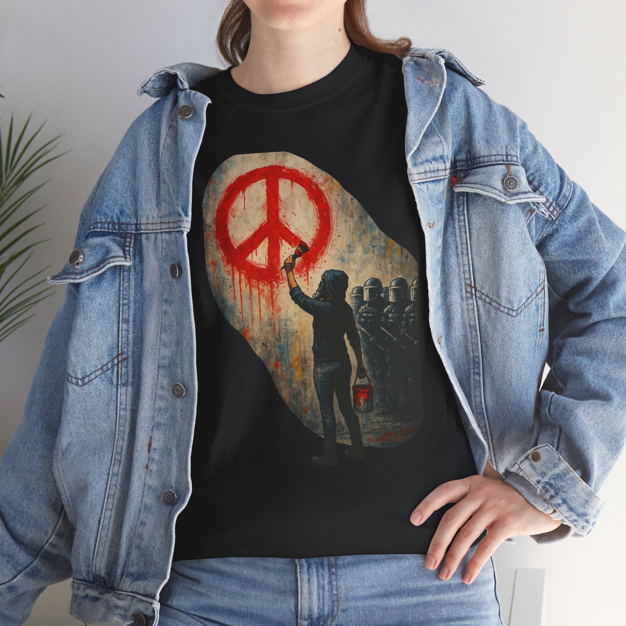 Unisex Heavy Cotton Tee/ Painting a Protest