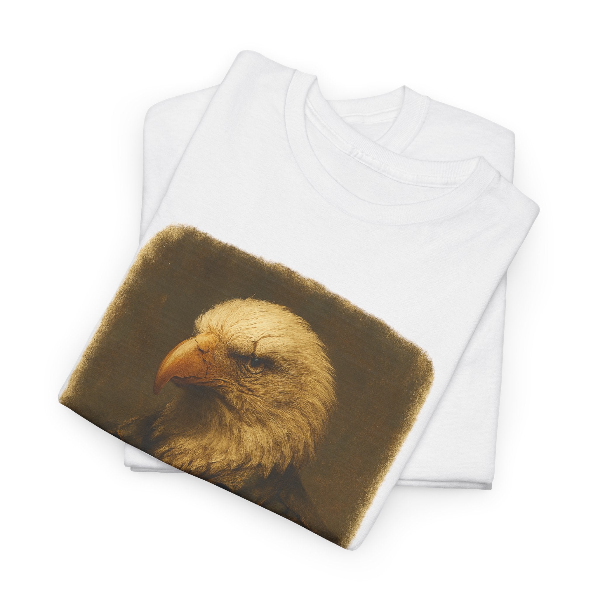 Eagle Graphic Tee, Unisex Heavy Cotton T-Shirt, Nature Lover Gift, Casual Wear, Patriotic Apparel, Unique Eagle Design