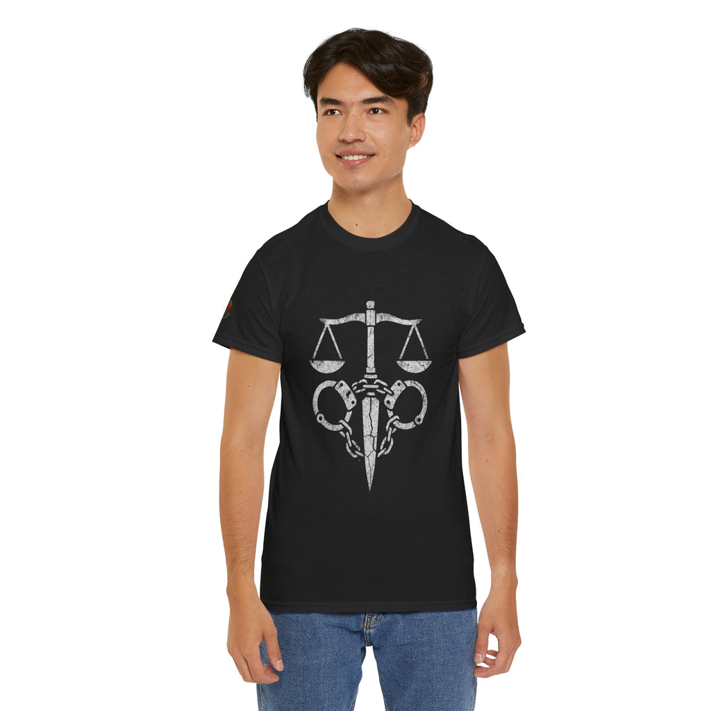 Justice Scales Graphic Tee for Advocates & Activists