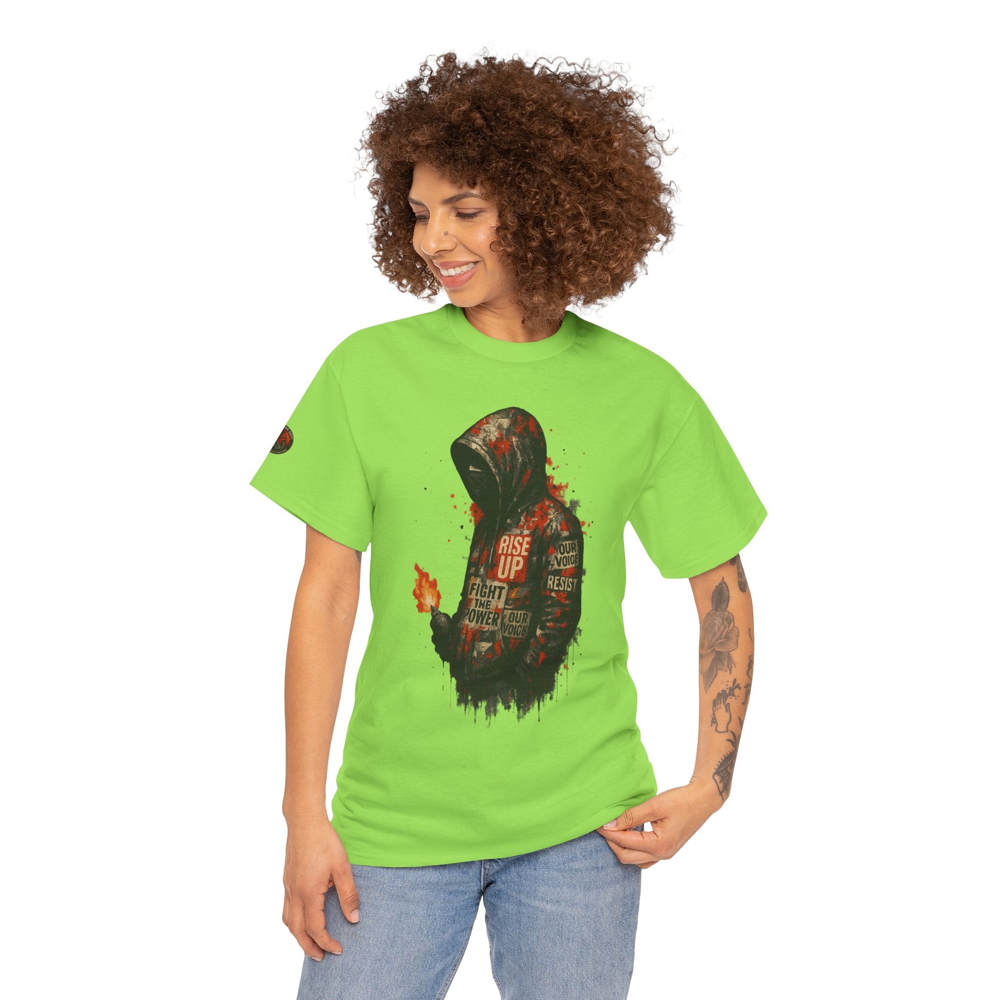 Unisex Graphic Tee, Rise Up Motivational Shirt, Casual Wear, Gift for Inspiration, Streetwear Fashion, Everyday Comfort