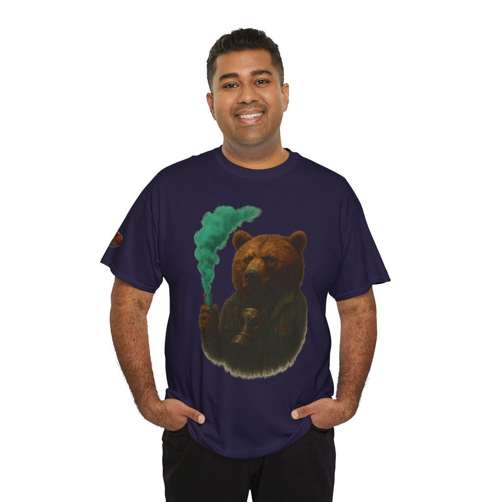 Cozy Bear Graphic Tee, Unisex Cotton T-Shirt, Cute Animal Lover Gift, Casual Wear, Nature Inspired Fashion, Eco-Friendly Apparel