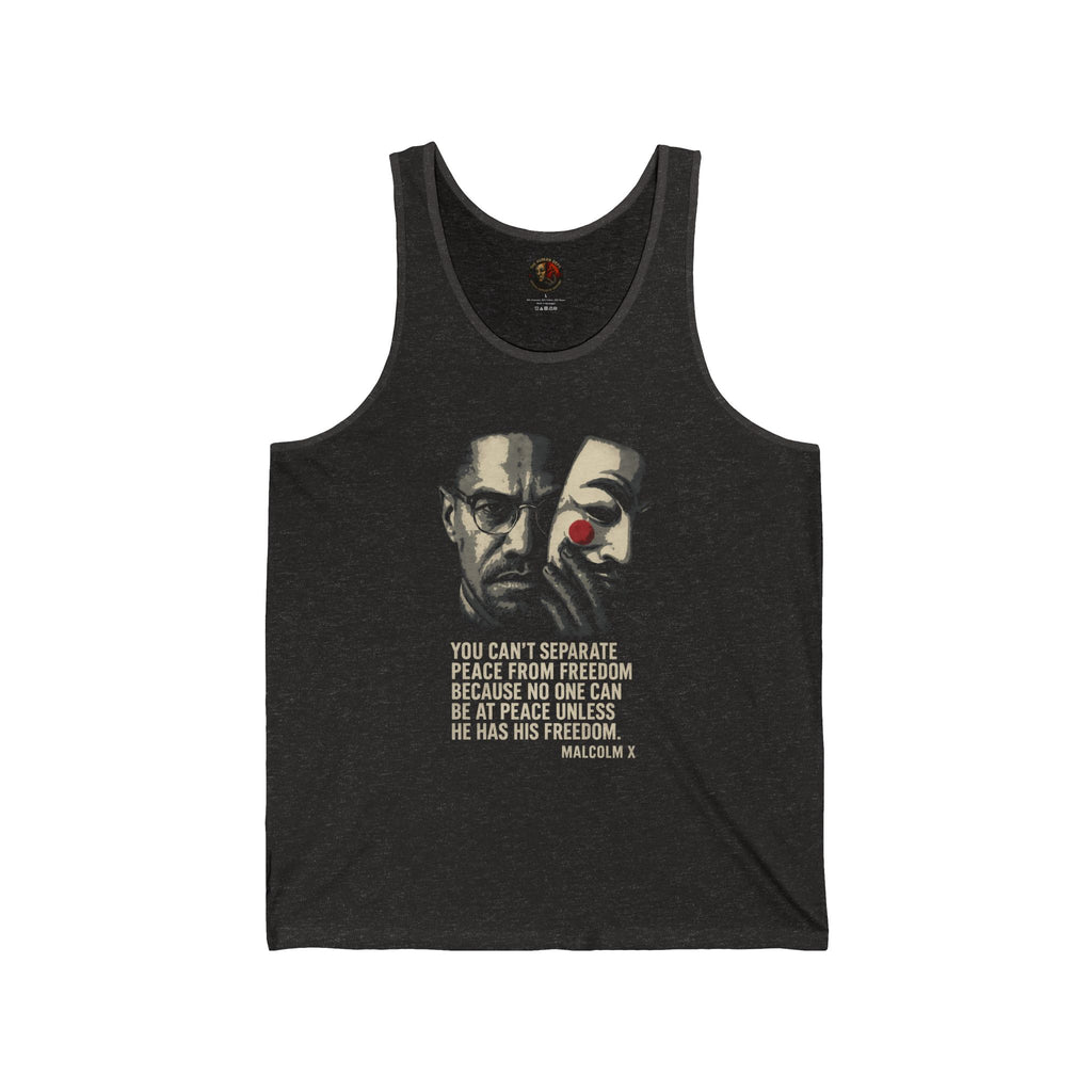 Revolutionary Message Tank Top | Unisex Jersey Tank, Malcolm X Quote, Activist Apparel, Freedom Inspired Wear, Black History Month, [...]