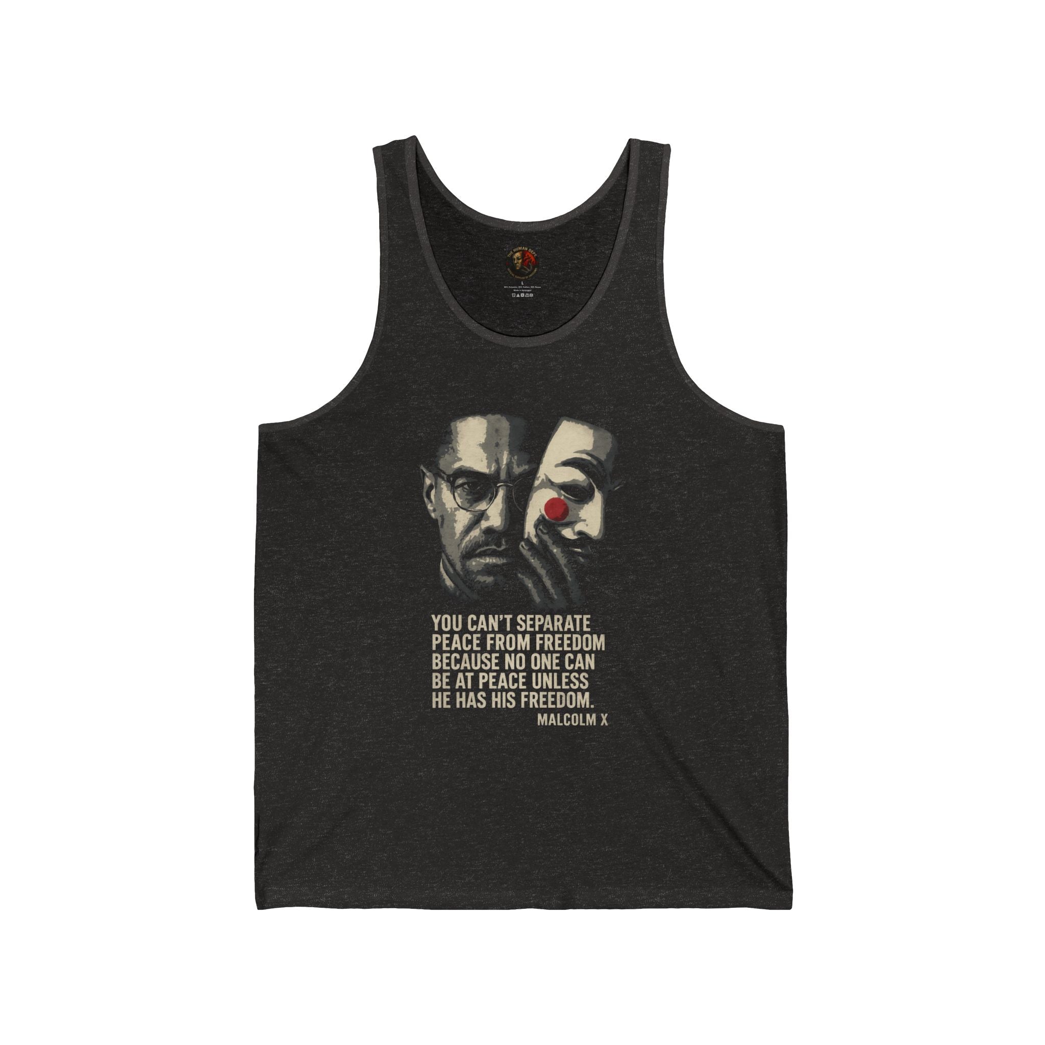 Revolutionary Message Tank Top | Unisex Jersey Tank, Malcolm X Quote, Activist Apparel, Freedom Inspired Wear, Black History Month, [...]