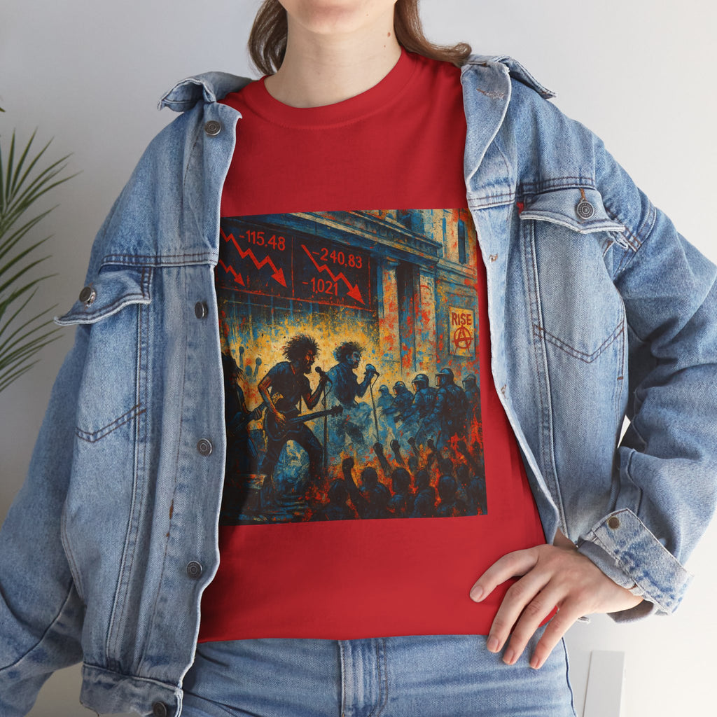 Unisex Heavy Cotton Tee/ Rock for the Downfall