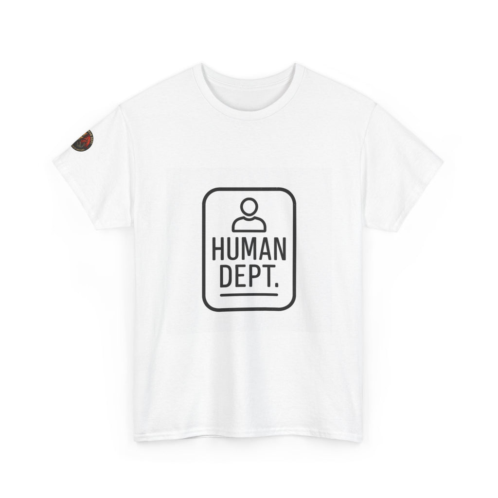 Unisex Heavy Cotton Tee/Human Dept. Badge