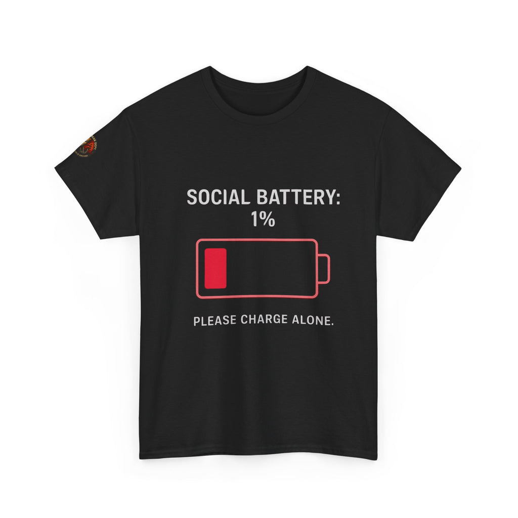 Unisex Heavy Cotton Tee/Social Battery
