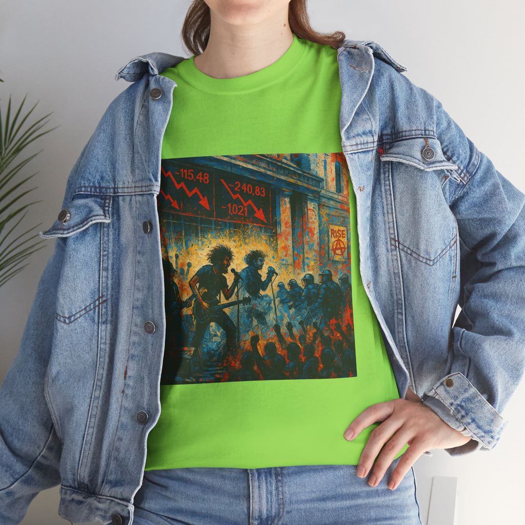 Unisex Heavy Cotton Tee/ Rock for the Downfall