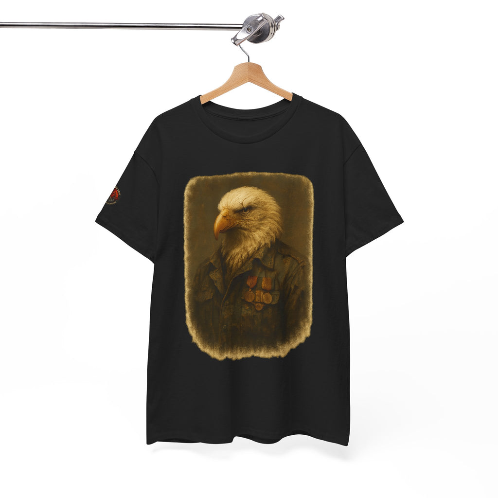 Eagle Graphic Tee, Unisex Heavy Cotton T-Shirt, Nature Lover Gift, Casual Wear, Patriotic Apparel, Unique Eagle Design