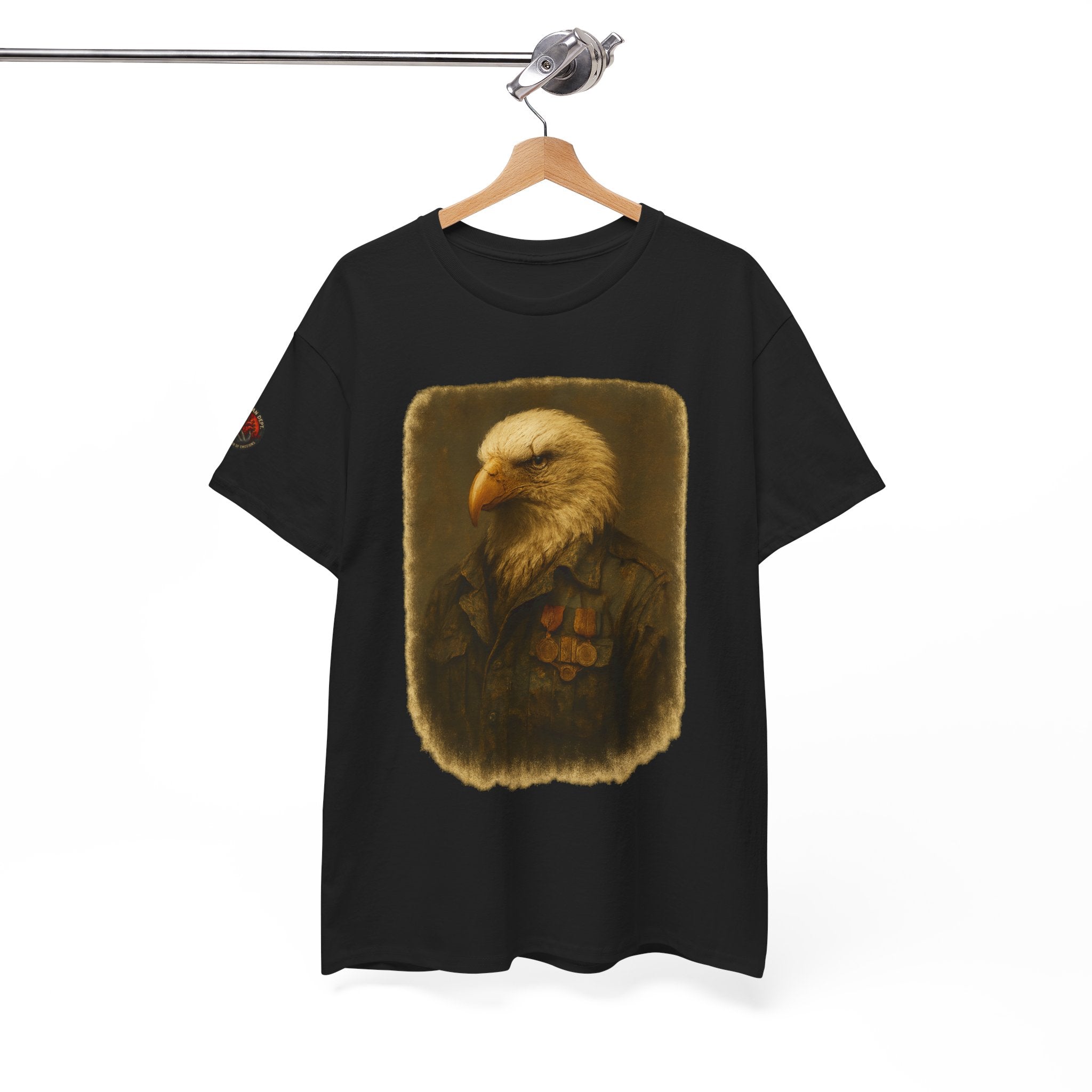 Eagle Graphic Tee, Unisex Heavy Cotton T-Shirt, Nature Lover Gift, Casual Wear, Patriotic Apparel, Unique Eagle Design