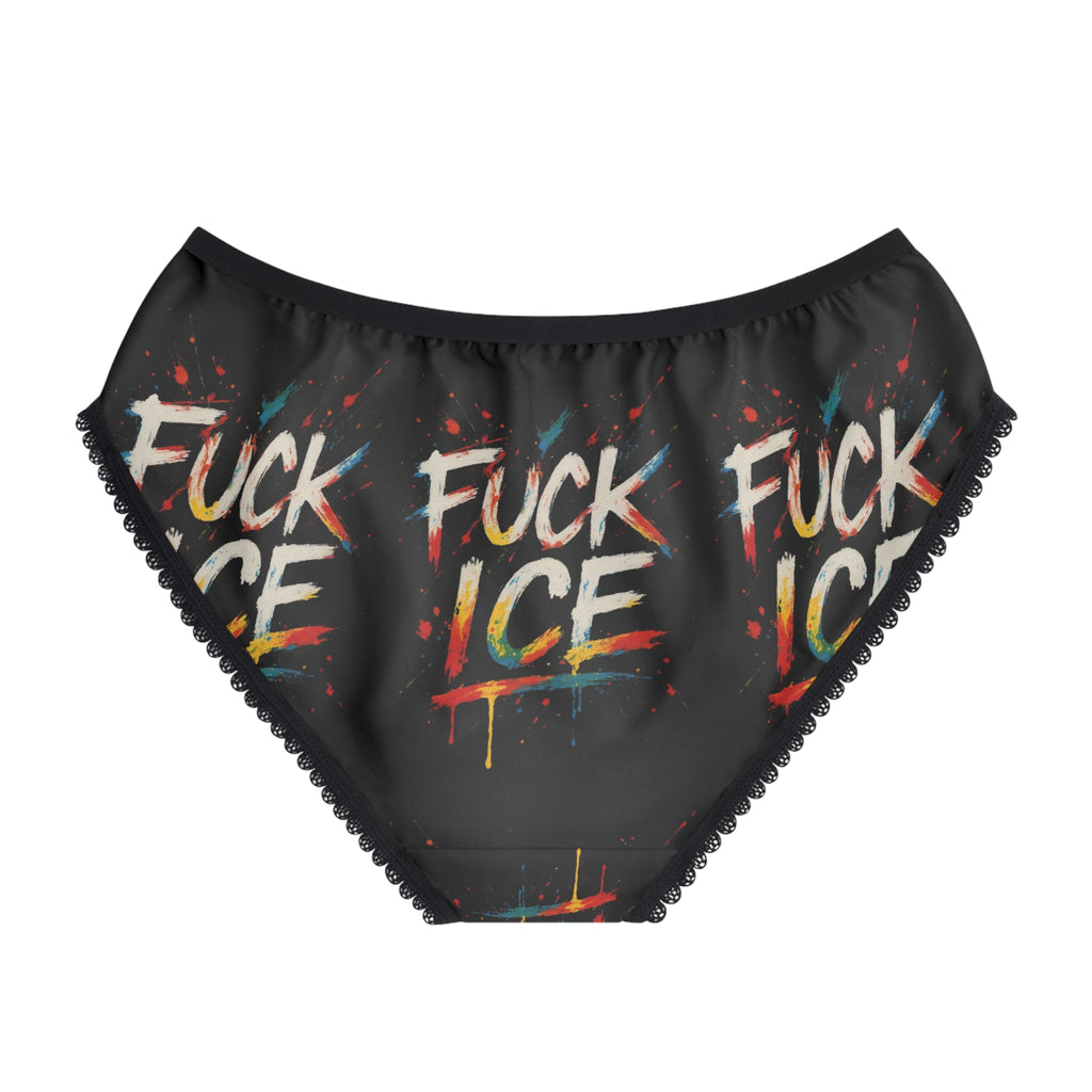 Women's F*ck ICE Briefs (AOP)