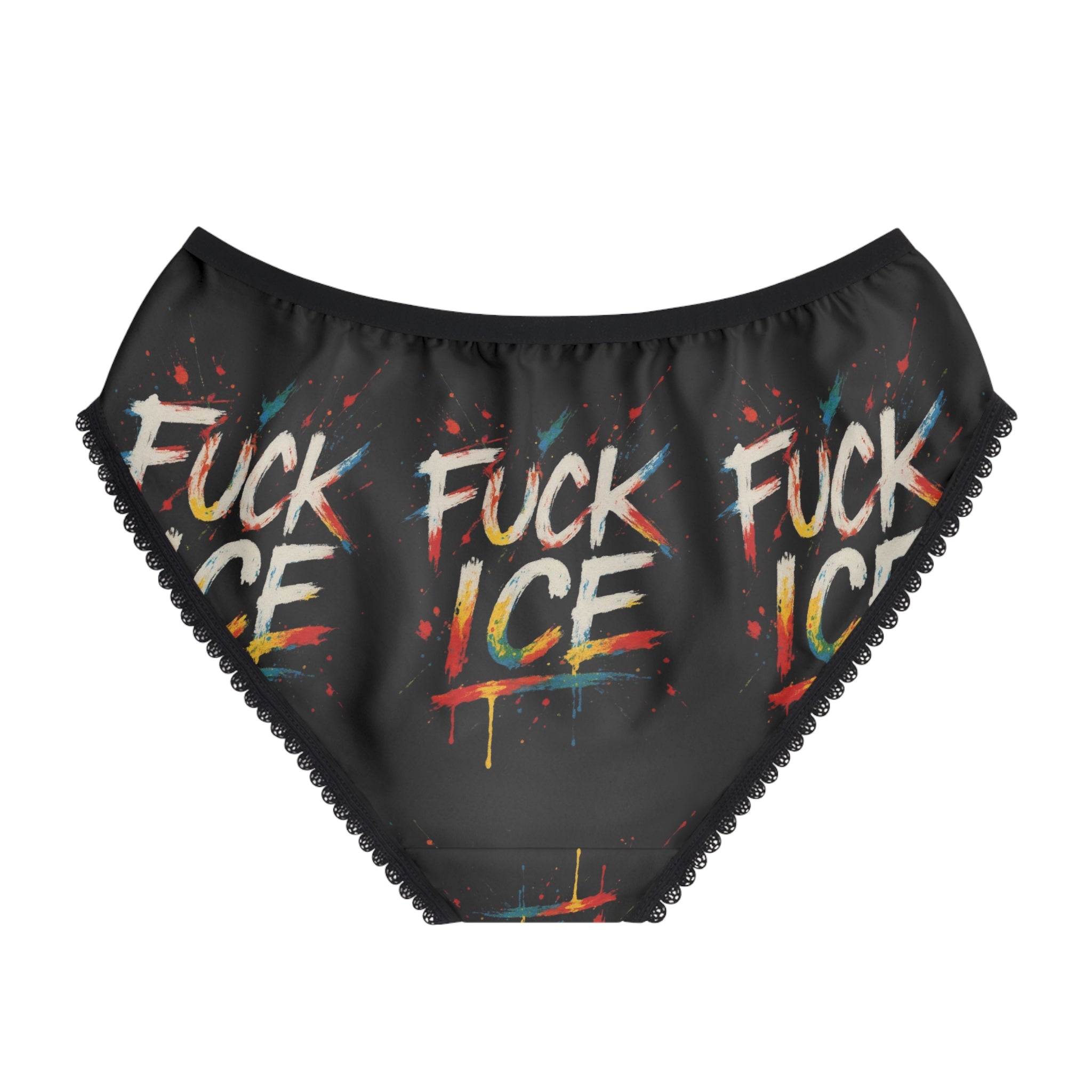 Women's F*ck ICE Briefs (AOP)