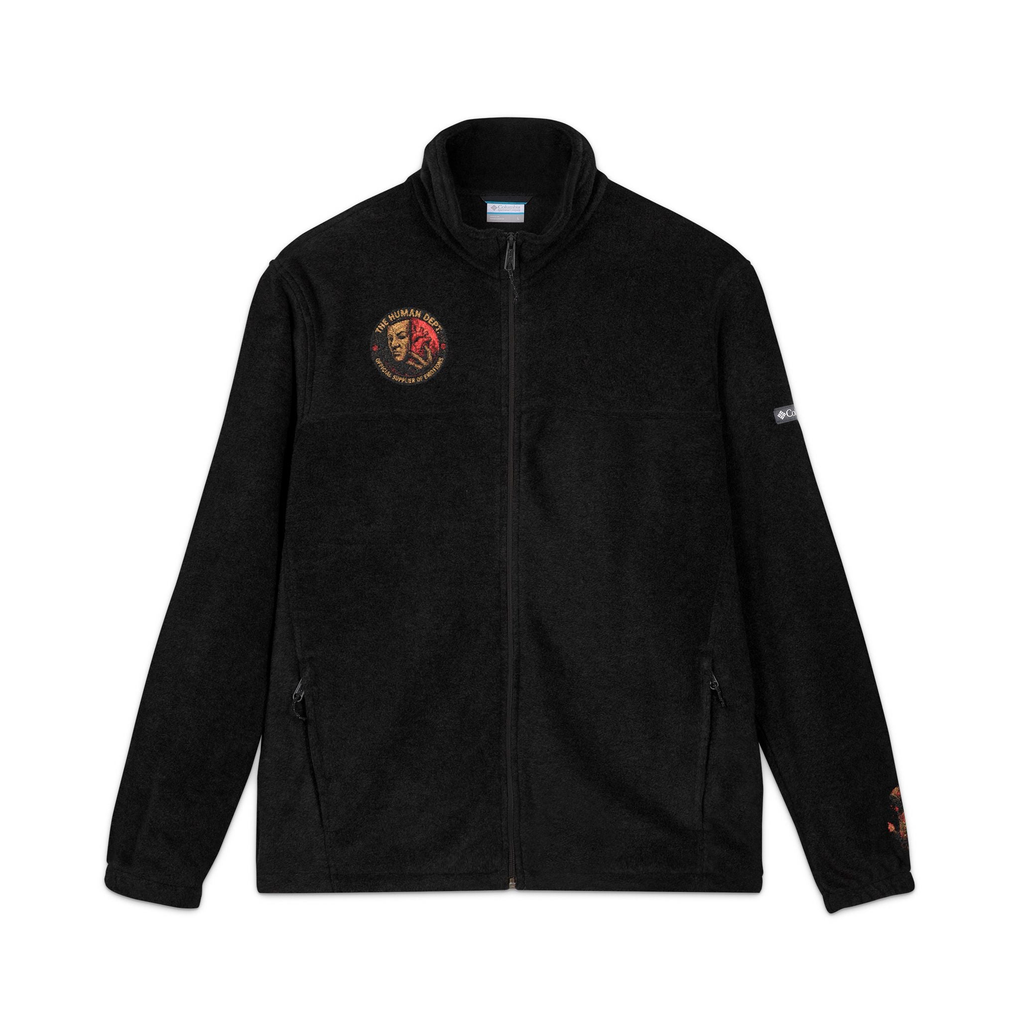 Embroidered Fleece Jacket for Cozy Adventures, Outdoor Layering, Perfect for Gifts, Camping, Hiking