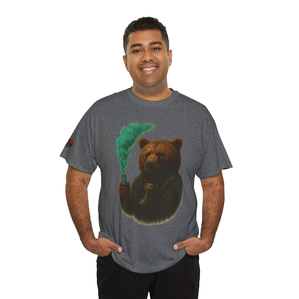 Cozy Bear Graphic Tee, Unisex Cotton T-Shirt, Cute Animal Lover Gift, Casual Wear, Nature Inspired Fashion, Eco-Friendly Apparel
