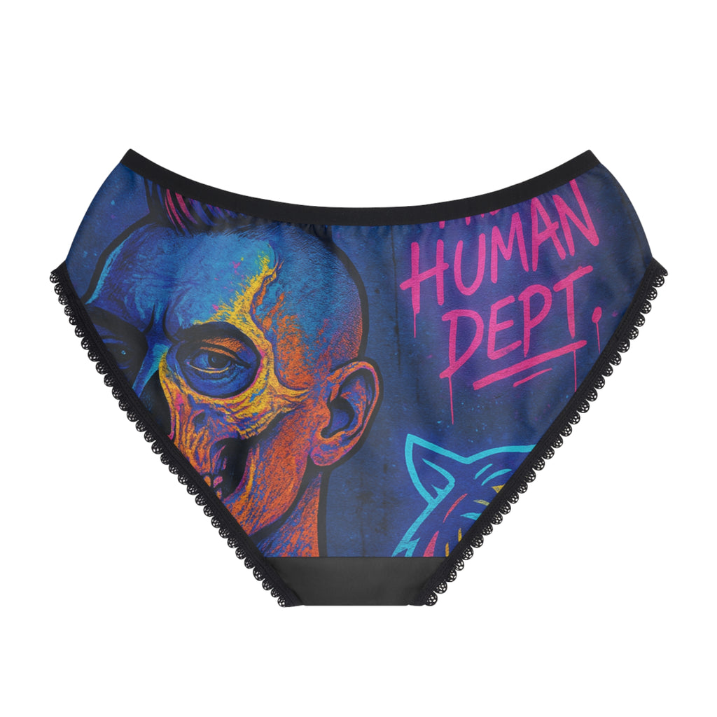 Vibrant Women's Briefs, Edgy Intimate Wear, Comfortable Panties, Unique Gift for Her, Halloween Lingerie, Festival Underwear