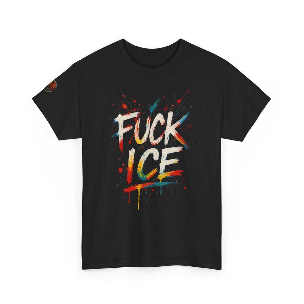 Bold Statement Tee: 'F*CK ICE' Unisex Heavy Cotton T-Shirt