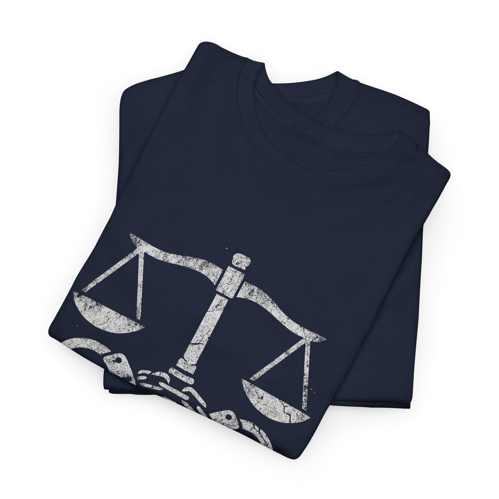 Justice Scales Graphic Tee for Advocates & Activists